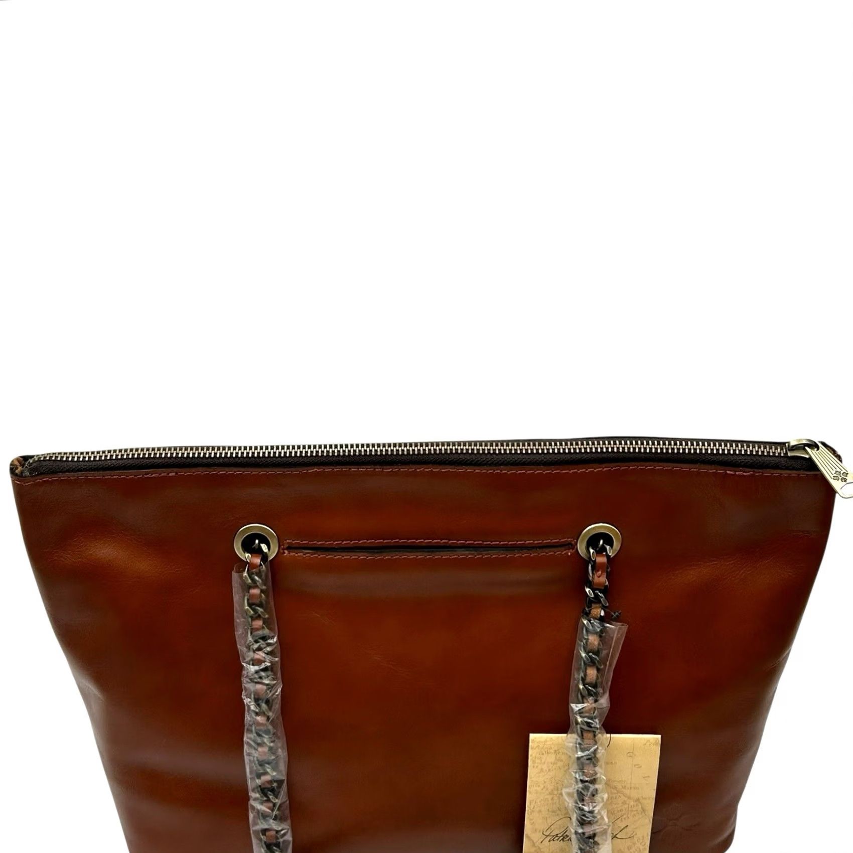 Patricia Nash Patricia Nash Belle Leather Tote Bag Brown Vintage-inspired Look 11X13X5 Women Large Bag Tote Brown 13 in 11 in 5 in Size ONE SIZE - 4 Thumbnail