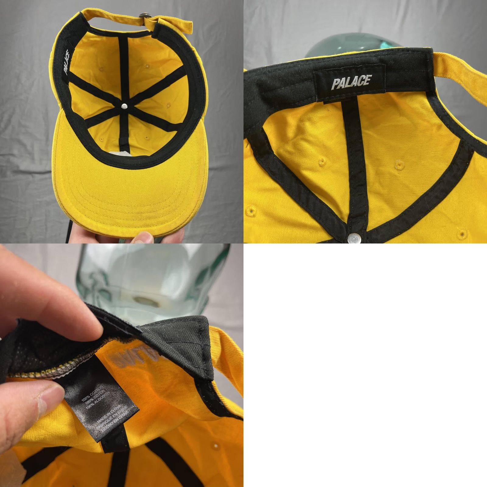 Palace Palace Skateboards Hat Cap Mens Adjustable P Logo Yellow 6 Panel Streetwear Cap Size ONE SIZE - 9 Thumbnail