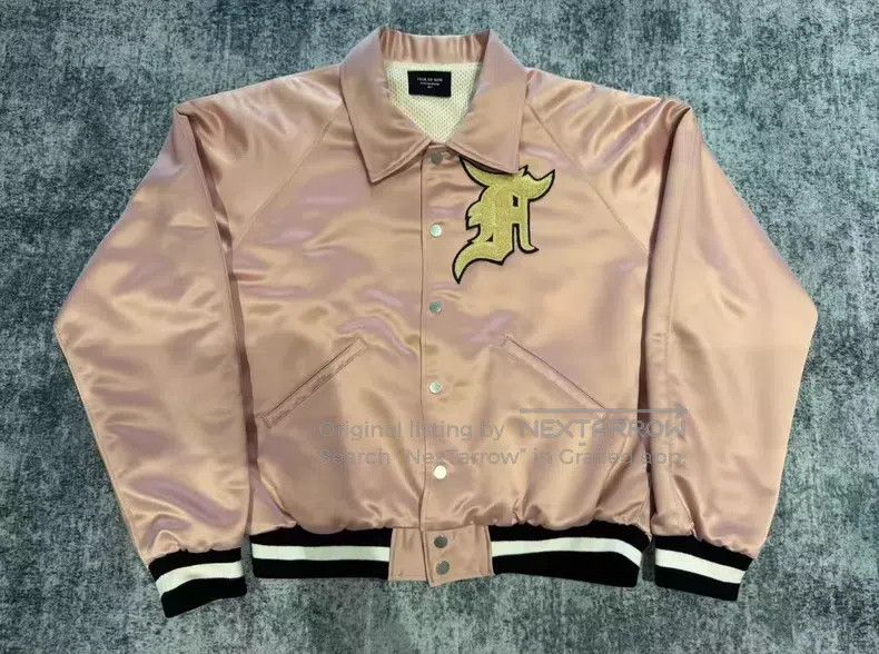 Fear of God Fear of God Pink baseball jacket from Season 5 Size US M / EU 48-50 / 2 - 1 Thumbnail
