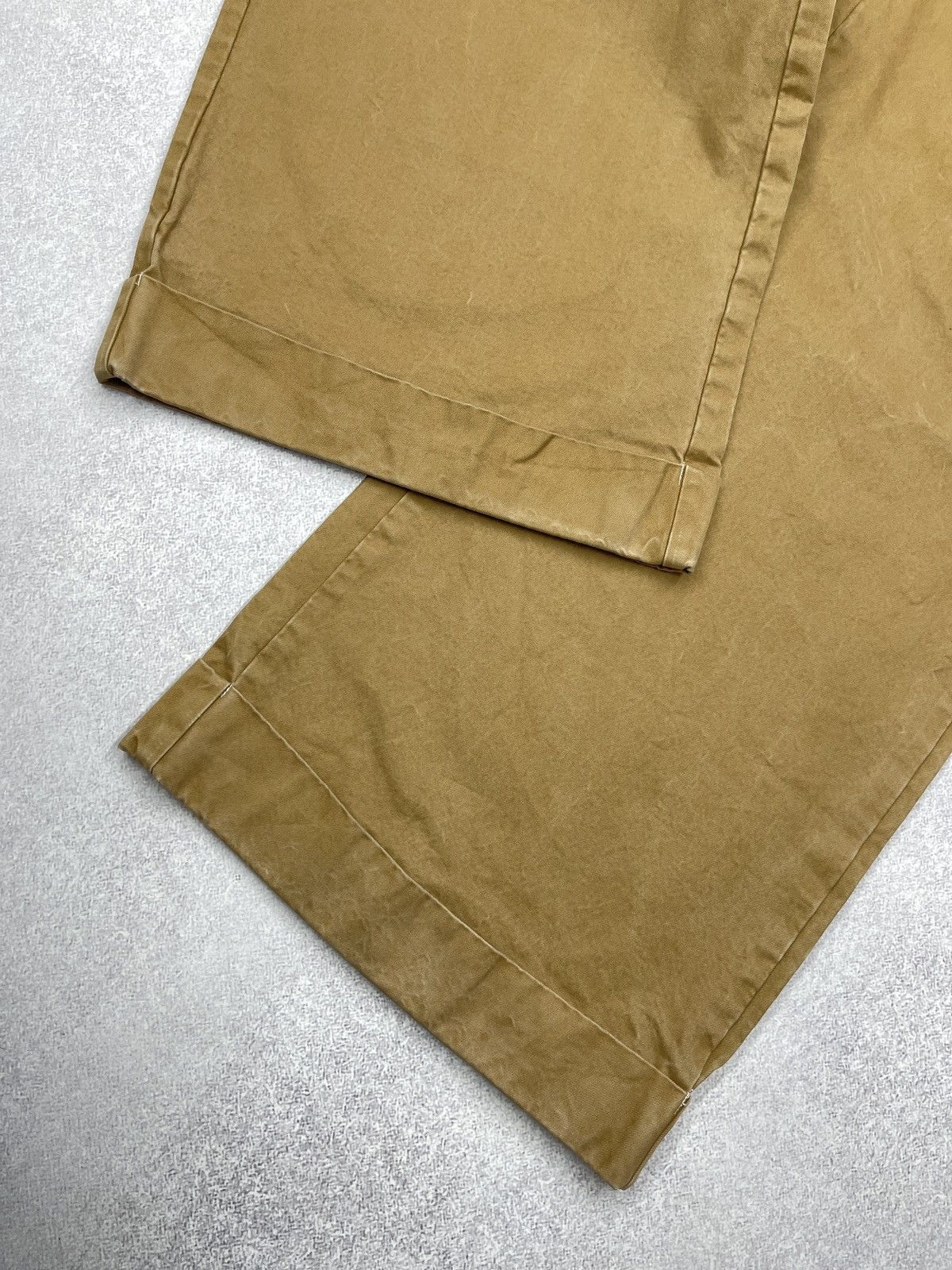 Polo Ralph Lauren Vintage Polo Ralph Lauren Baggy Cowboy Pants Beige Y2K Rugby Size 30" / US 8 / IT 44 - 10 Thumbnail
