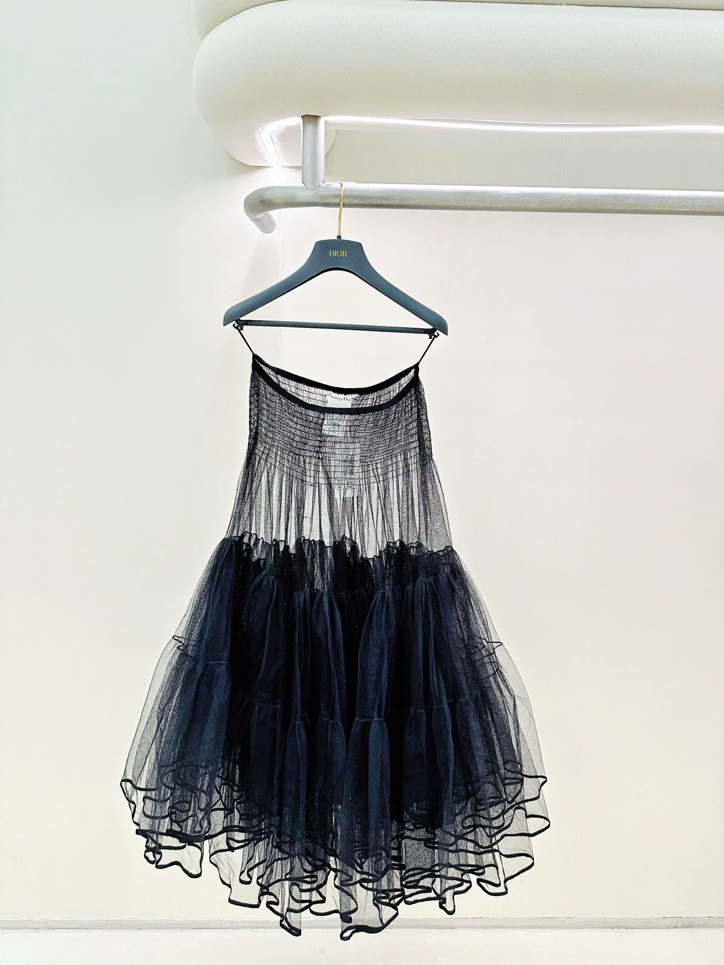 Dior Dior 99 New Black Tulle Skirt 38 Size 27" / US 4 / IT 40 - 3 Thumbnail