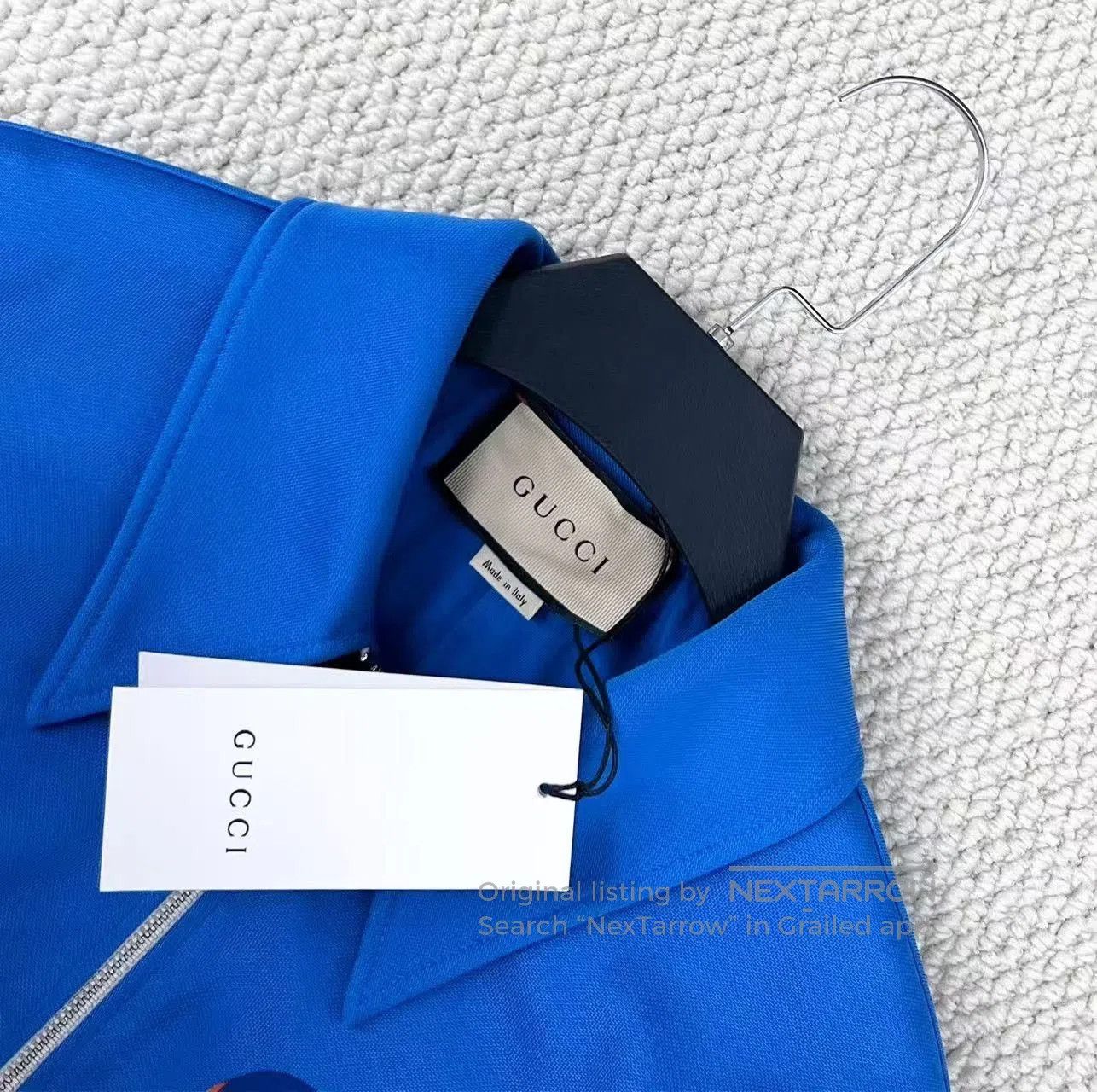Gucci gucci blue embroidered tiger head zip jacket. Size S / US 4 / IT 40 - 3 Thumbnail
