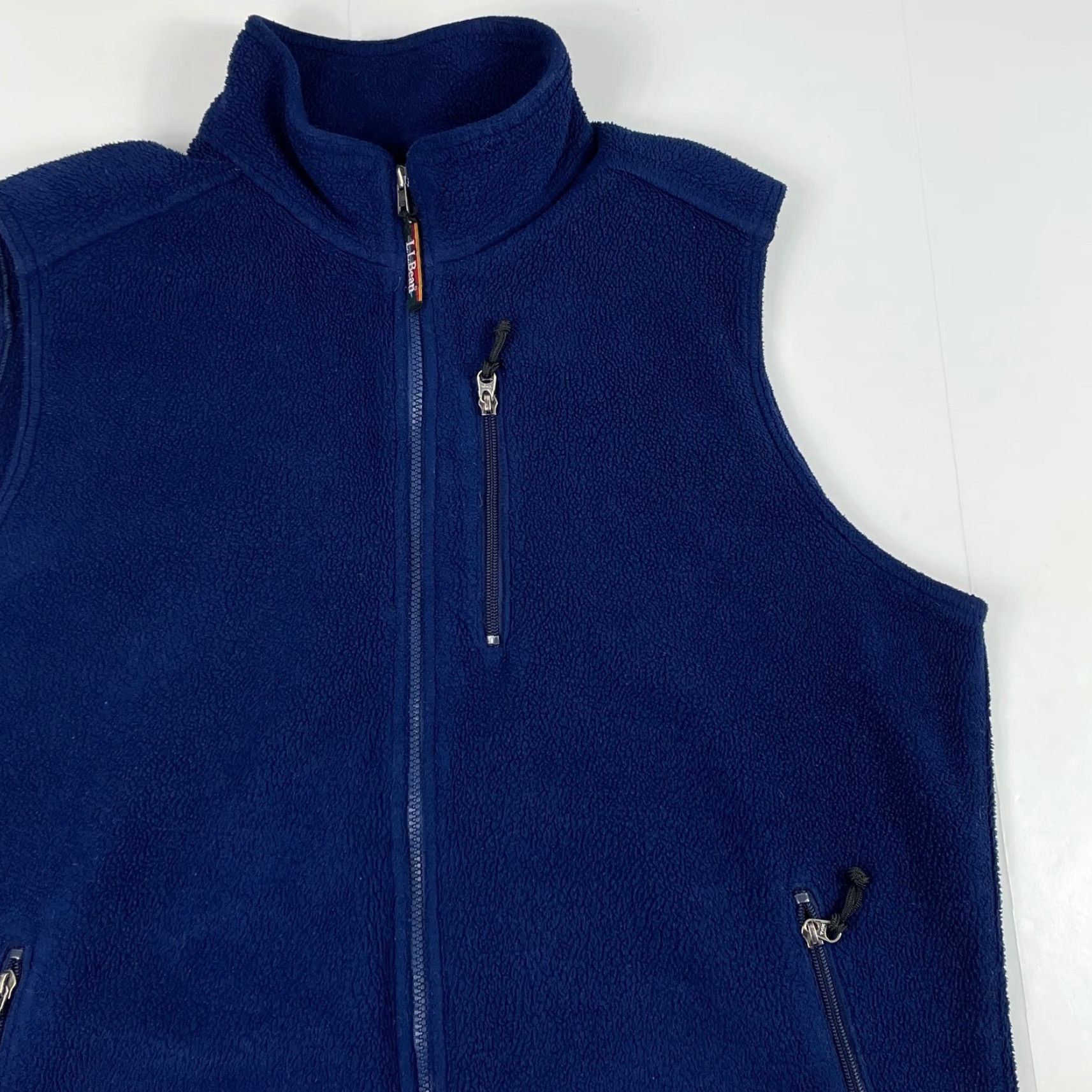 Vintage VINTAGE L.L. Bean Vest Mens XL Blue Fleece Stand-Up Collar Zip Full Zip Pockets Outdoor Hiking Camping Skiing Size US XL / EU 56 / 4 - 3 Thumbnail