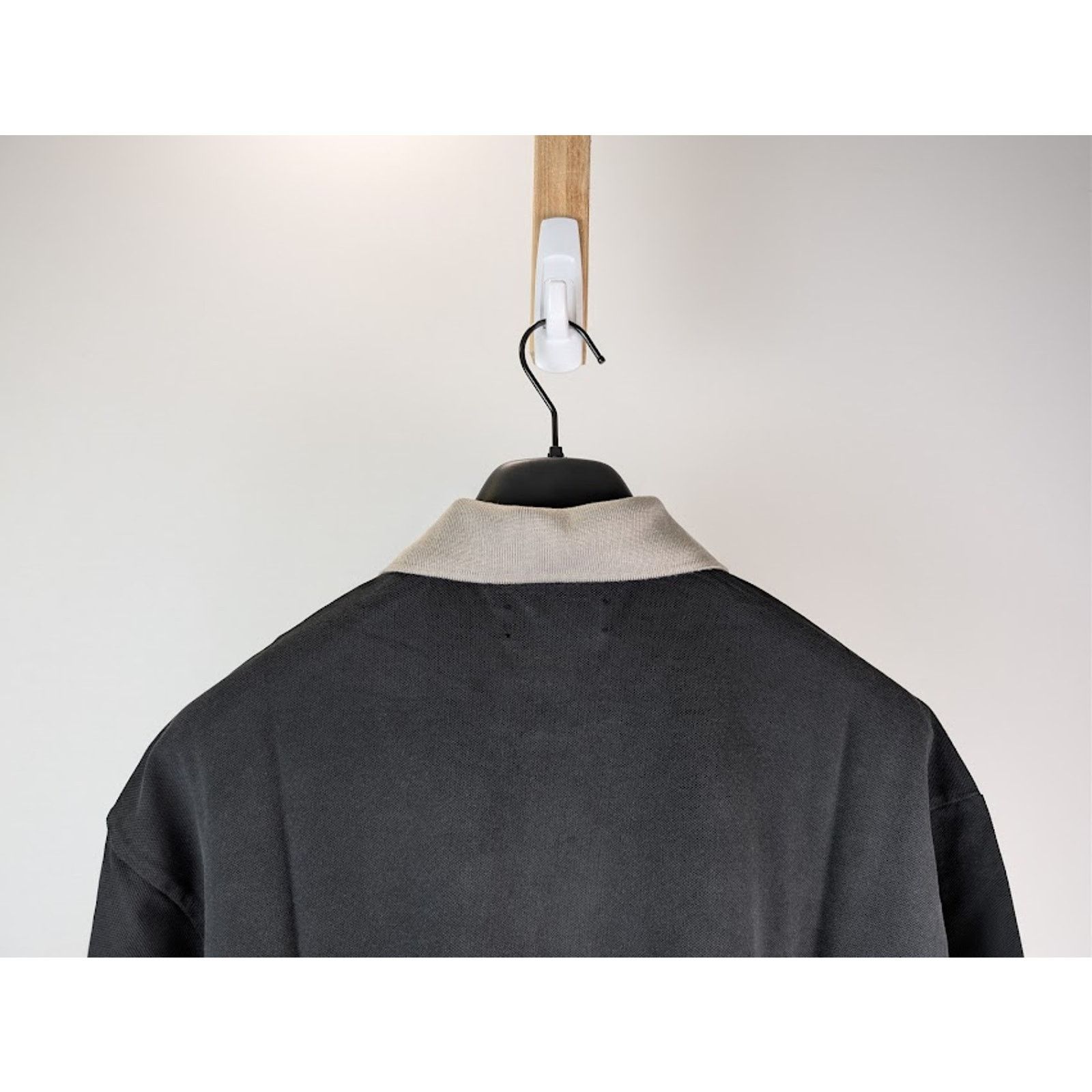 Amiri o1rshd1 Vintage Oversized Short-Sleeved Polo Shirt in Black Size US XL / EU 56 / 4 - 12 Thumbnail