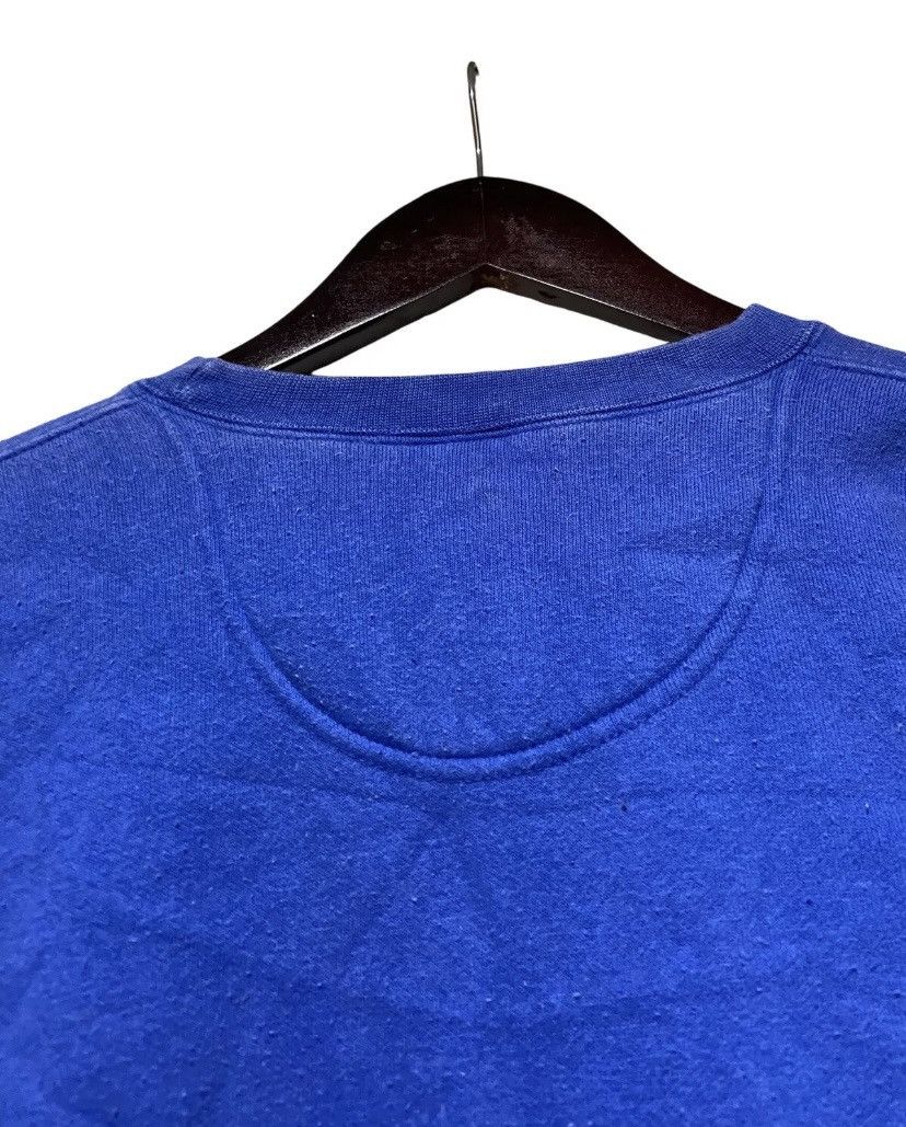 Nike × Vintage VTG Nike Spell Out Sweatshirt Blue Center Swoosh Felt Logo Size US XL / EU 56 / 4 - 8 Thumbnail