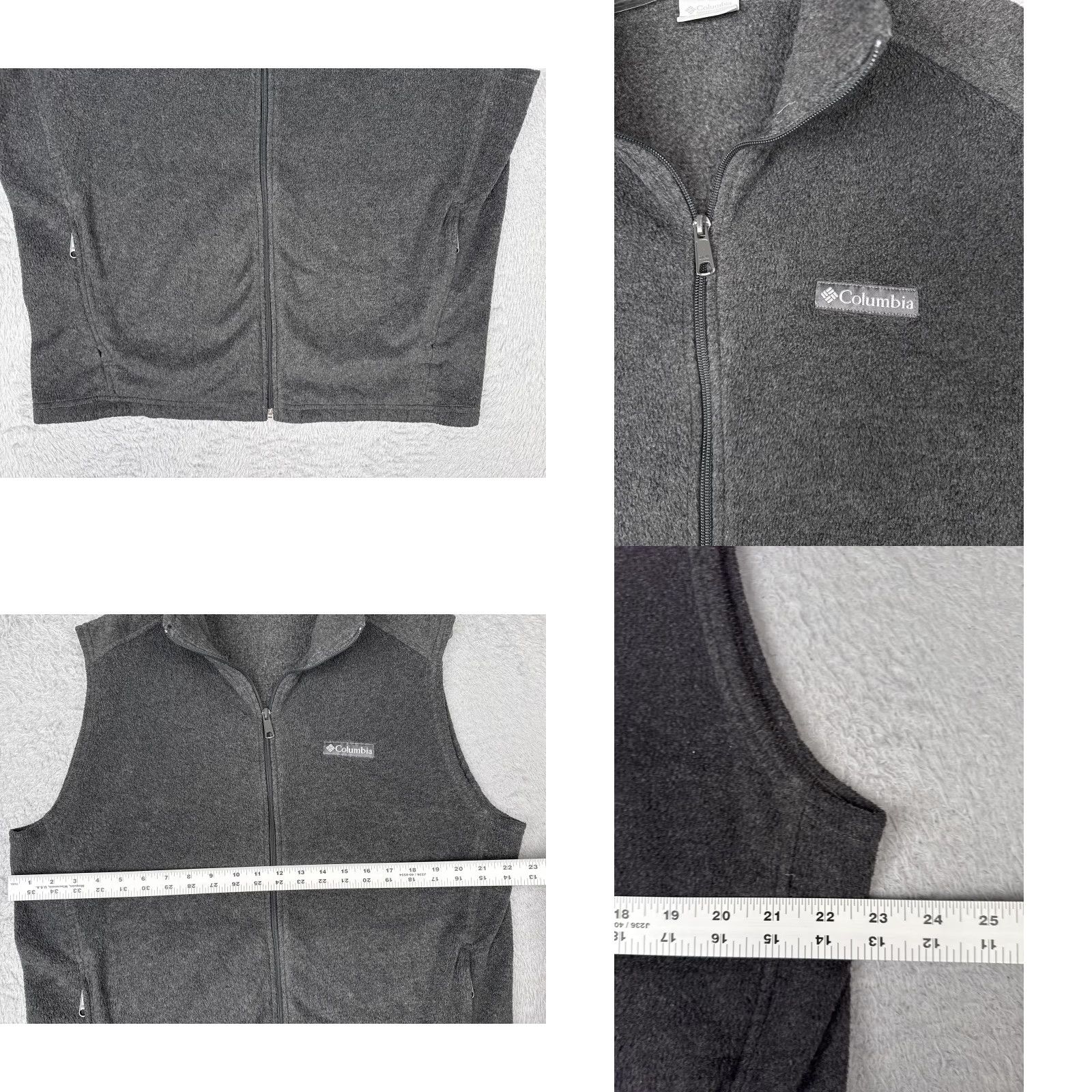 Vintage Columbia Fleece Vest Mens Large Gray Full Zip Sleeveless Jacket Outdoor Hiking Size US L / EU 52-54 / 3 - 8 Thumbnail