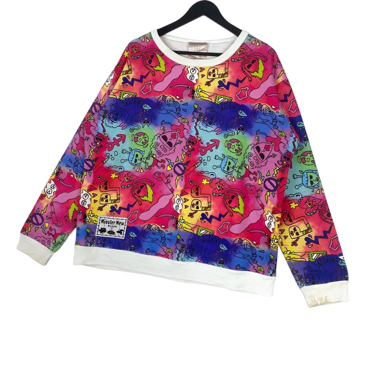 Designer × Vintage Miauler Mew Full Print Sweatshirt Crewneck Pullover Jumper Size US L / EU 52-54 / 3 - 3 Thumbnail