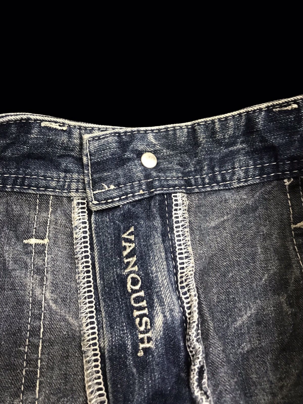 Japanese Brand 💥90s STYLE💥VERY RARE ARCHIVAL VANQUISH BUSH DENIM F414 Size US 33 - 18 Thumbnail