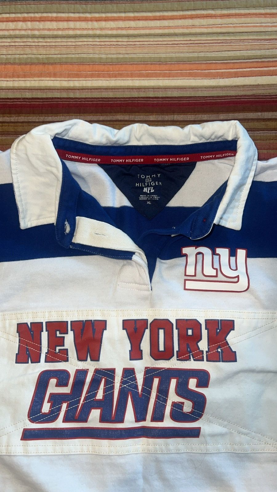 NFL × Tommy Hilfiger Tommy Hilfiger Giants Rugby Size US XL / EU 56 / 4 - 2 Thumbnail