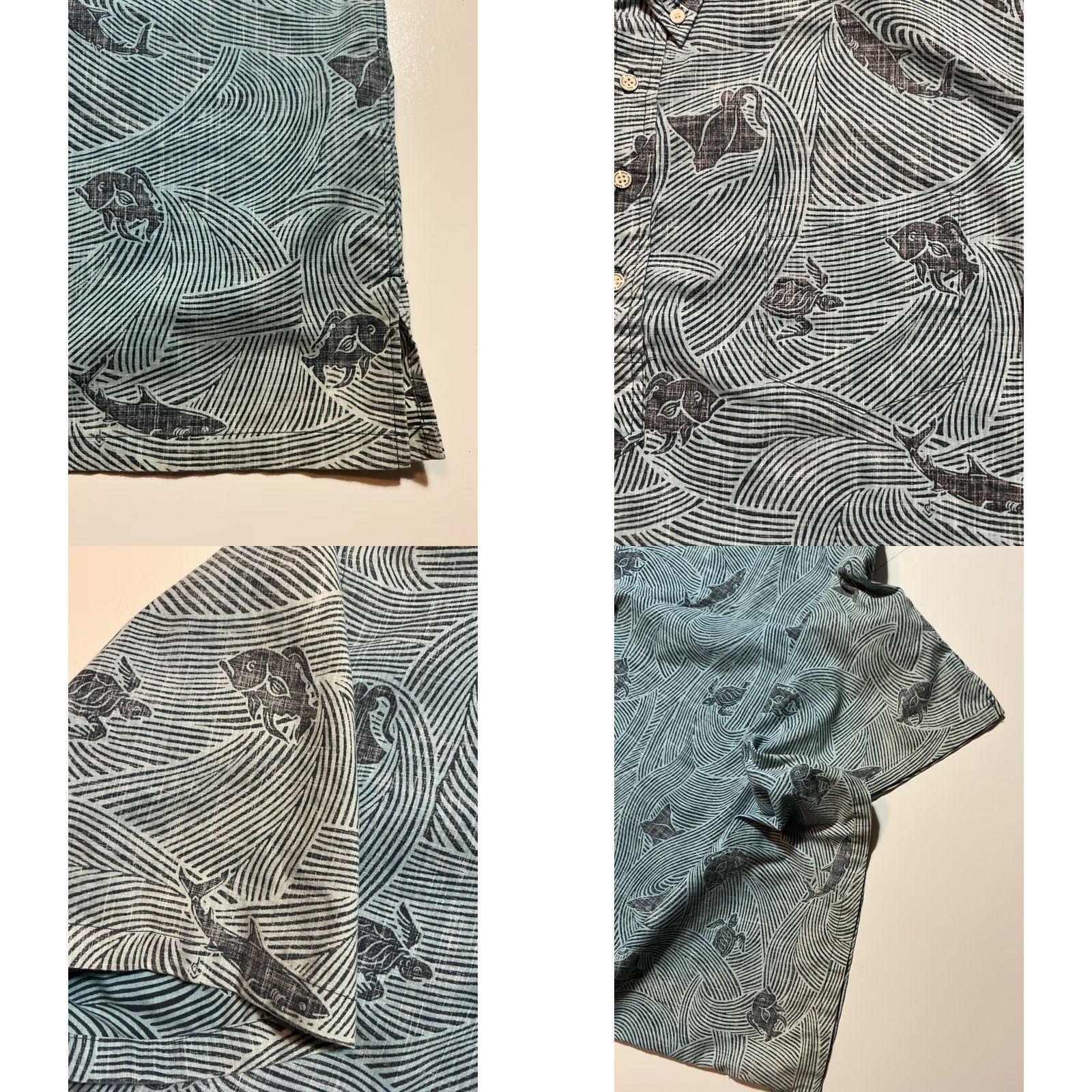 Reyn Spooner VTG Reyn Spooner Dietrich Varez Turtle Shark Fish AOP Hawaiian 1/4 Button Shirt Mens 3XL Multicolor Size US XXL / EU 58 / 5 - 8 Thumbnail