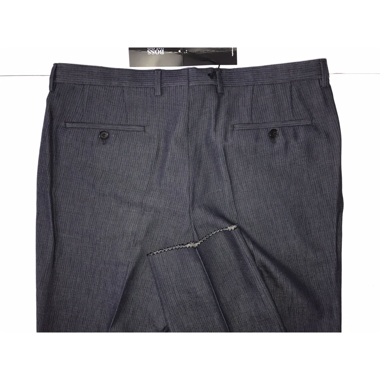Hugo Boss Boss Hugo Boss Central Mens Navy Dress Pants Size 32R US Size US 32 / EU 48 - 6 Thumbnail