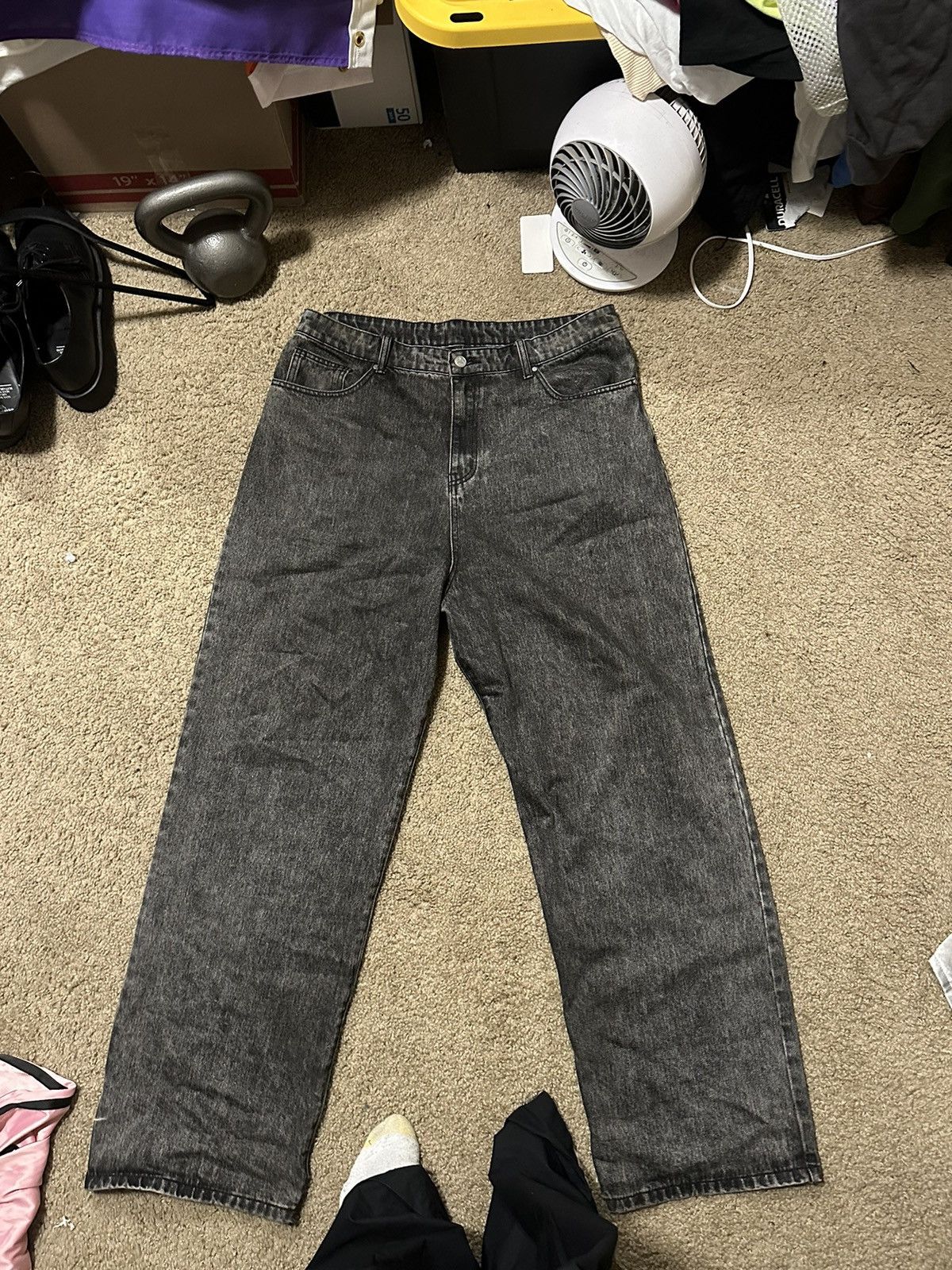 basketcase gallery LAX baggy denim grey washed Size US 38 / EU 54 - 1 Thumbnail
