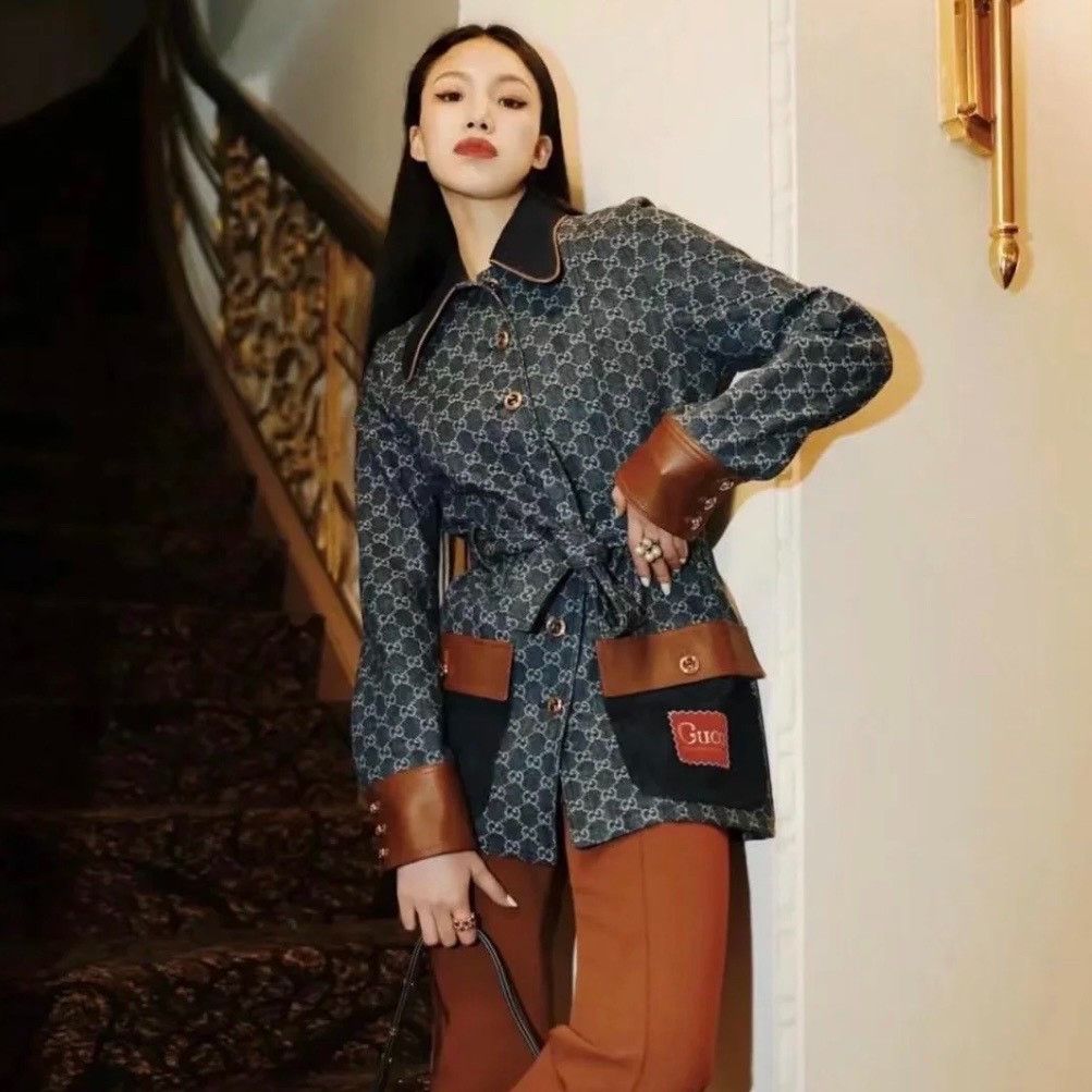 Gucci Gucci Blue full-print denim jacket 2501-Nextarrow Size US XXS / EU 40 - 5 Thumbnail