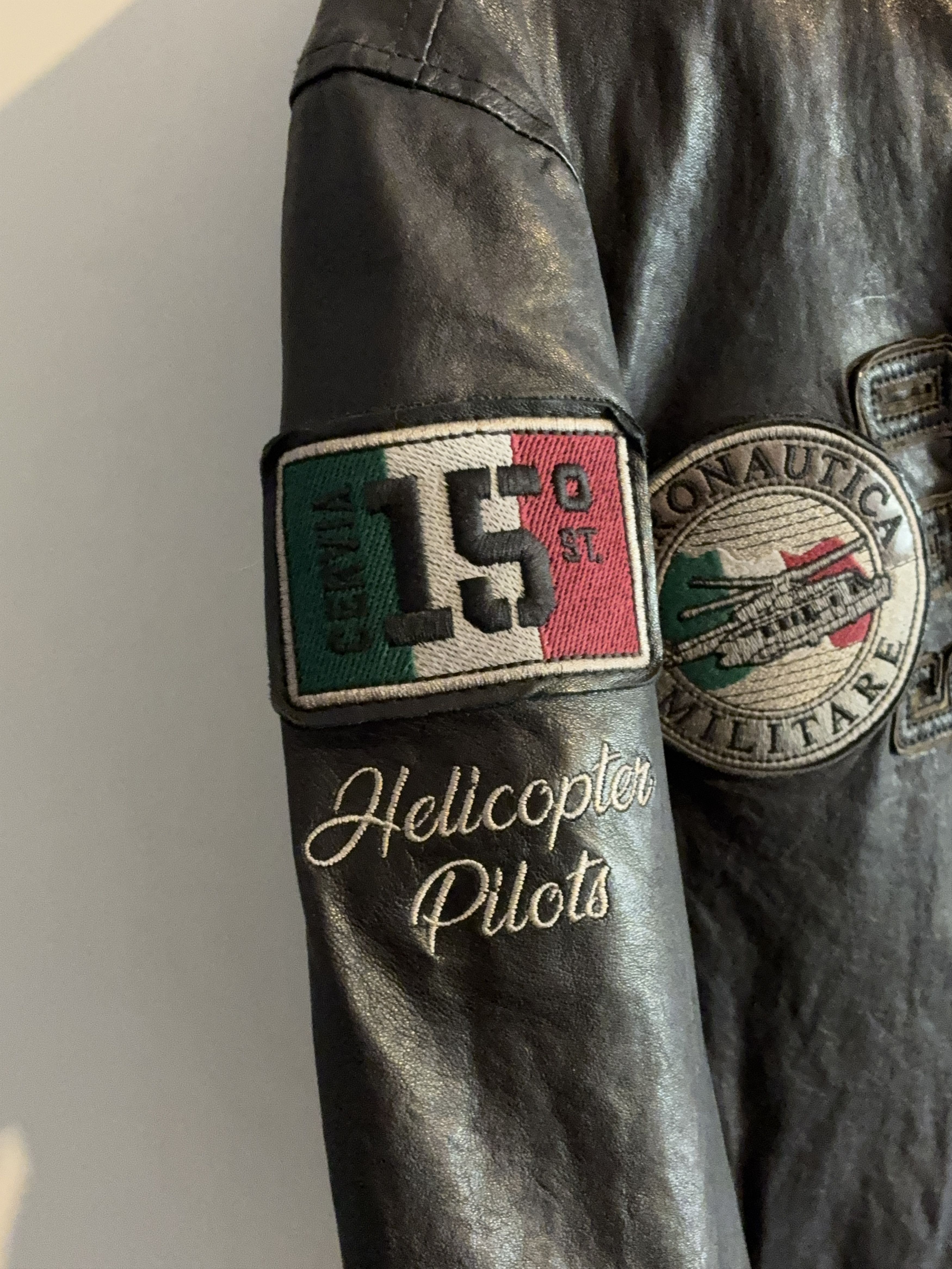 Aeronautica Militare Leather jacket 15 STORMO Aeronautica Militare 5256 Size US XL / EU 56 / 4 - 2 Thumbnail