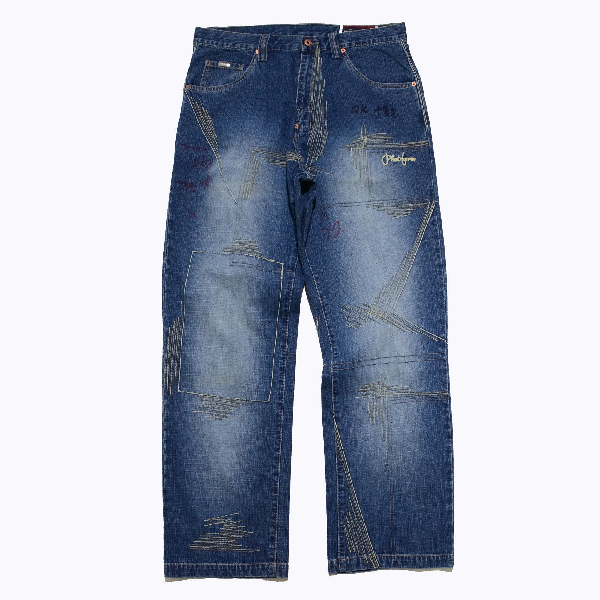 Phat Farm [Mark Stain] Loose Fit 90s Streetwear Factory Sample Size US 34 / EU 50 - 1 Thumbnail
