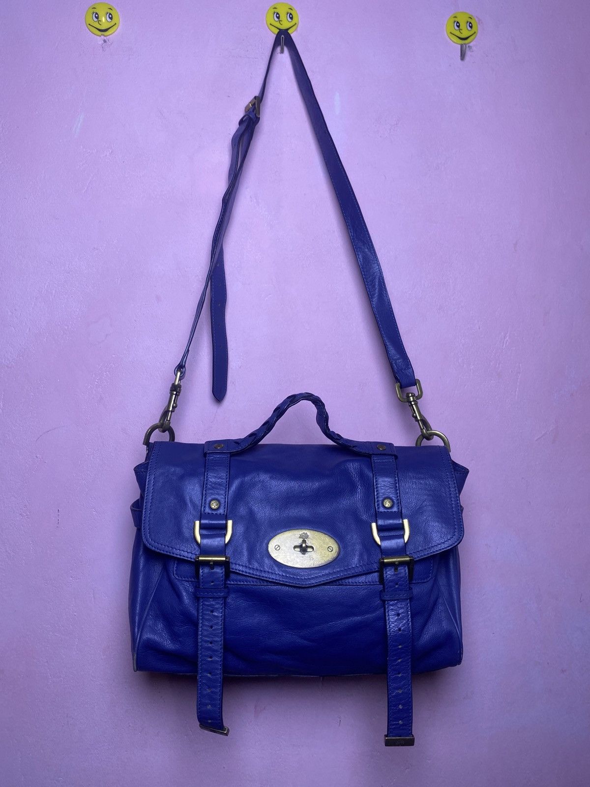 Mulberry Mulberry Alexa Blue Leather Satchel Bag Size ONE SIZE - 16 Thumbnail