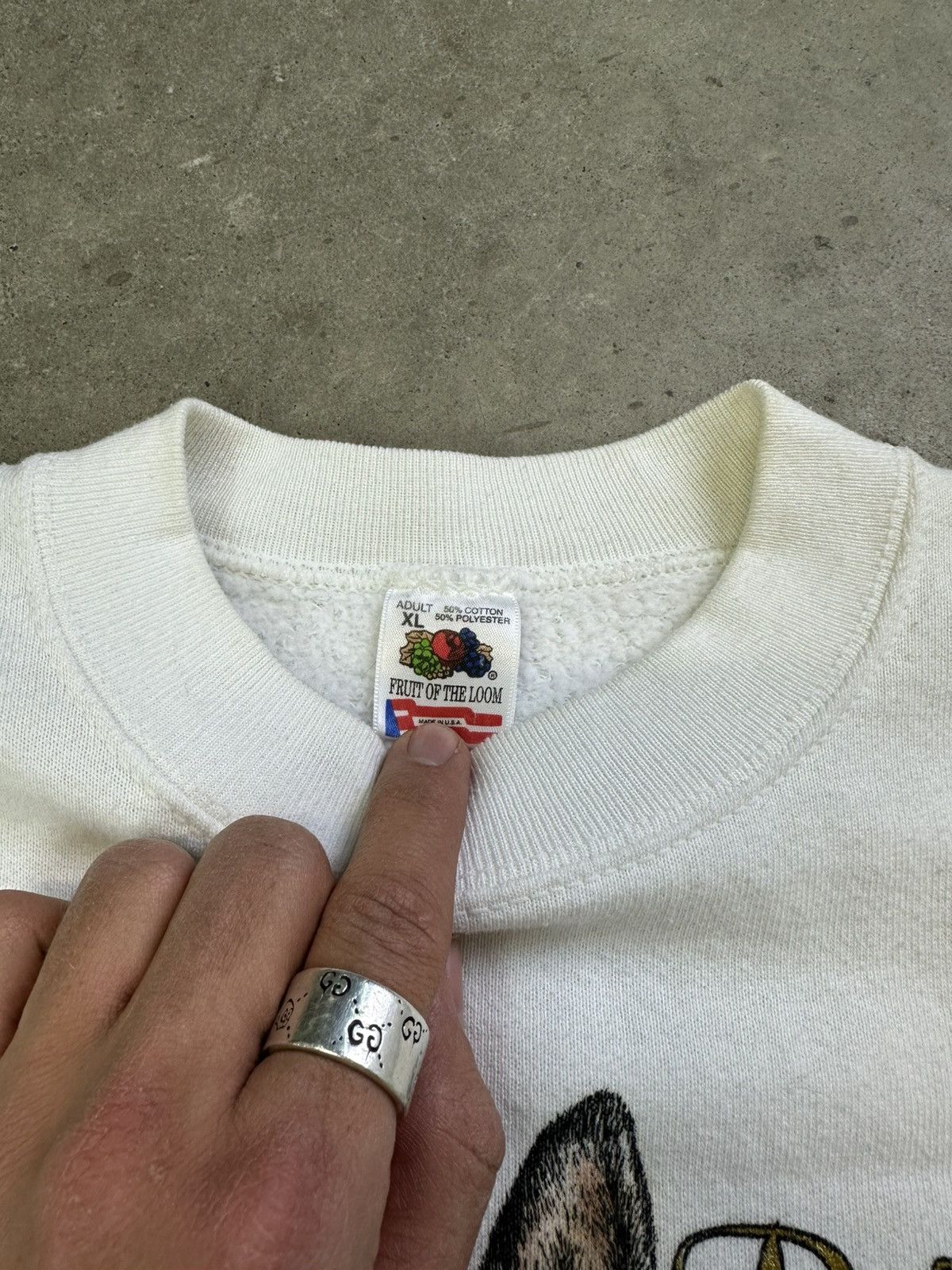 Vintage Vintage Dog Sweatshirt 90s Animal Crewneck Belgian Malinois Size US XL / EU 56 / 4 - 3 Thumbnail