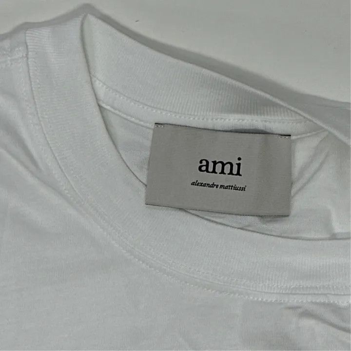 AMI AMI White Heart Logo Embroidered T-Shirt -2507 Size US S / EU 44-46 / 1 - 2 Thumbnail