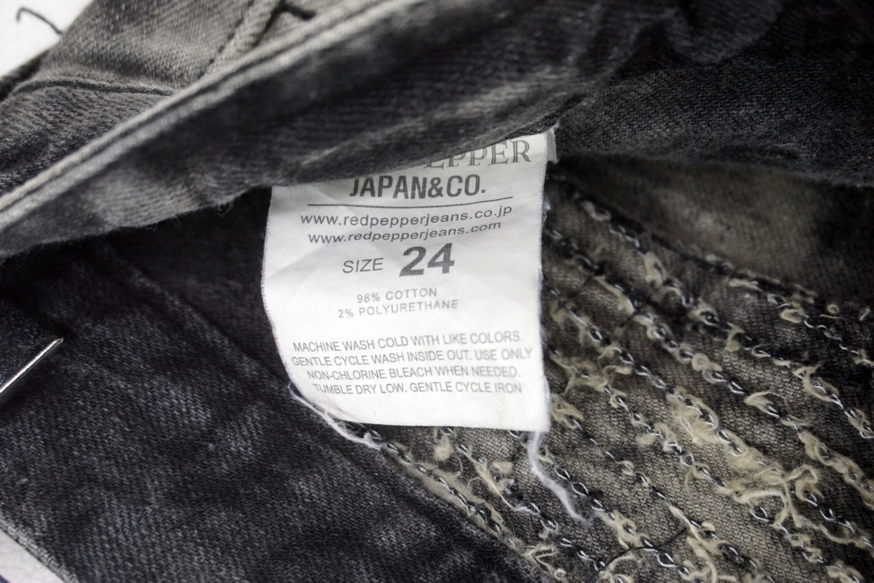 Japanese Brand Red Pepper Jeans Size 24 fit W28xL34.5 Low Rise Skinny Size 24" / US 00 / IT 34 - 13 Thumbnail