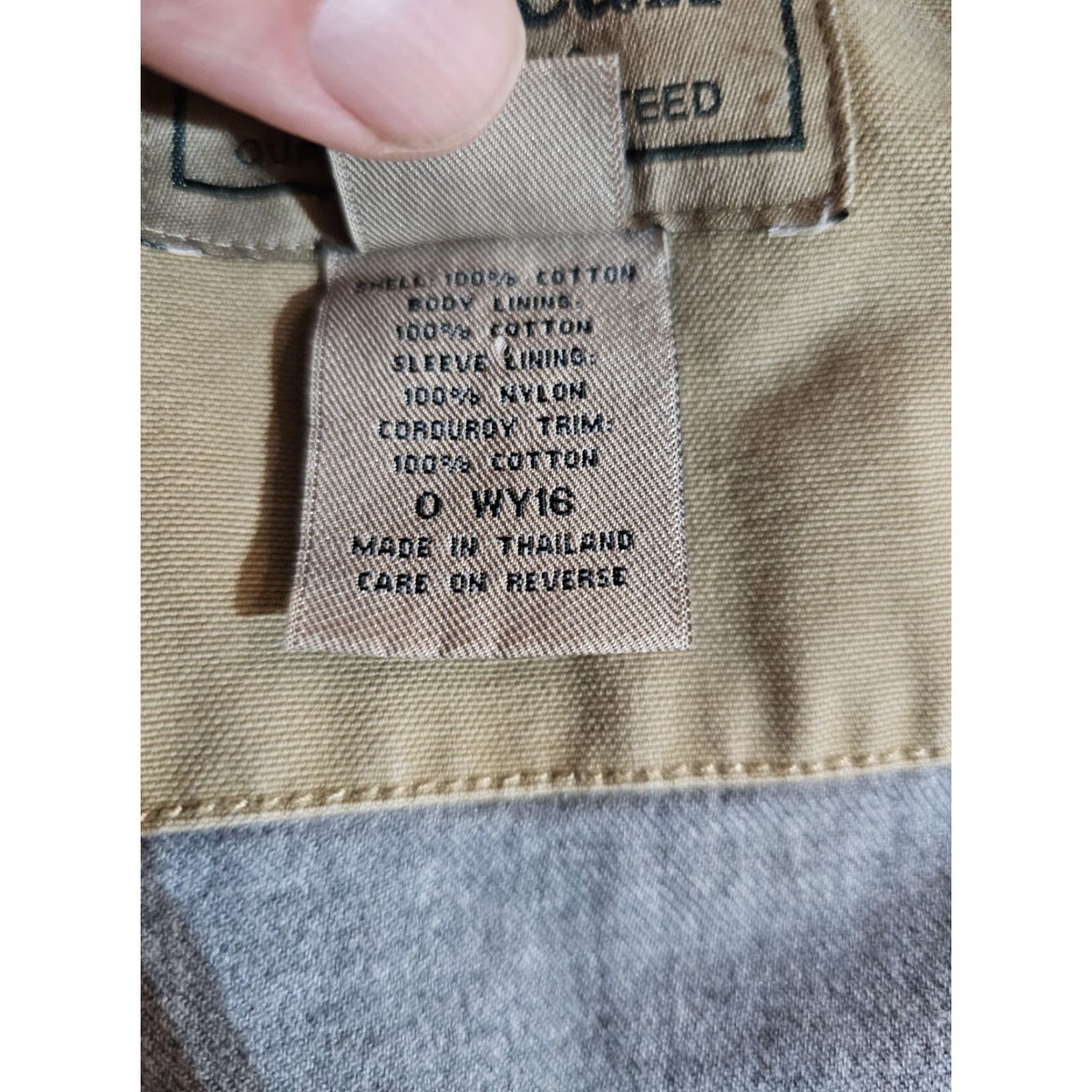 Vintage VINTAGE L.L Bean Chore Jacket Canvas Khaki Mens XL Long Sleeve Button Up Winter Fall Spring 90s Outdoor Hunting Hiking Walking Regular Fit Size US XL / EU 56 / 4 - 5 Thumbnail