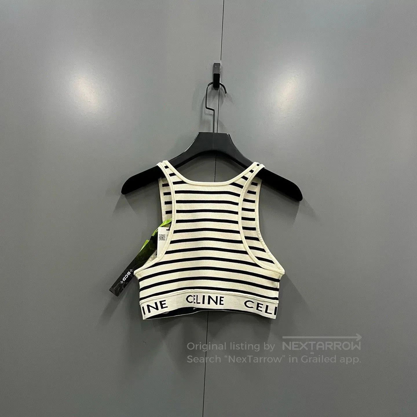 Celine celine striped logo tank top. Size XXS / US 00 / IT 34 - 3 Thumbnail