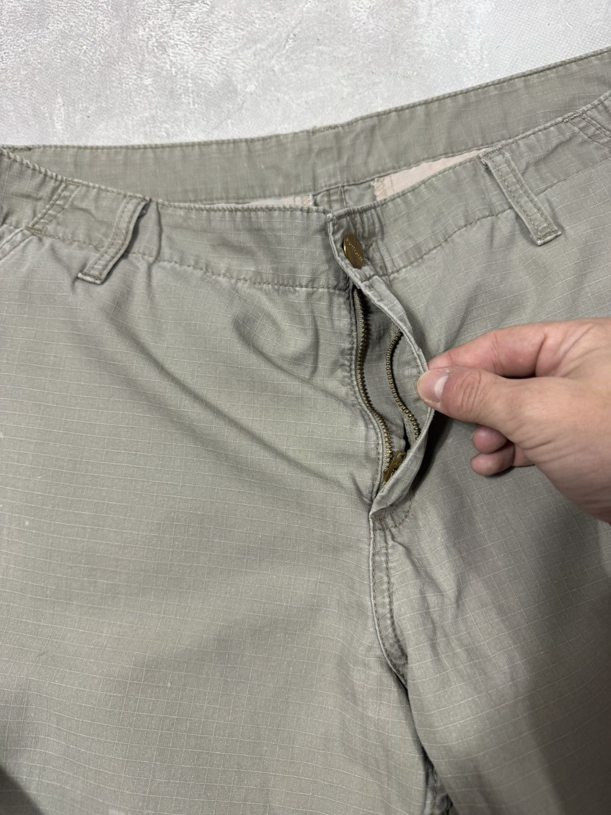 Carhartt Vintage Carhartt W Bermuda Beige Cargo Pants Size 32" / US 10 / IT 46 - 8 Thumbnail