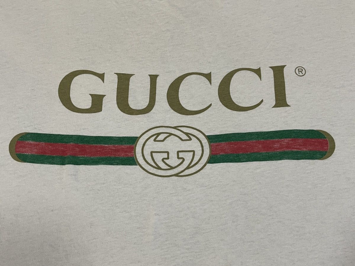 Gucci 🔥A$AP ROCKY🔥Gucci Classic Logo White Tee - size L Size US L / EU 52-54 / 3 - 4 Thumbnail