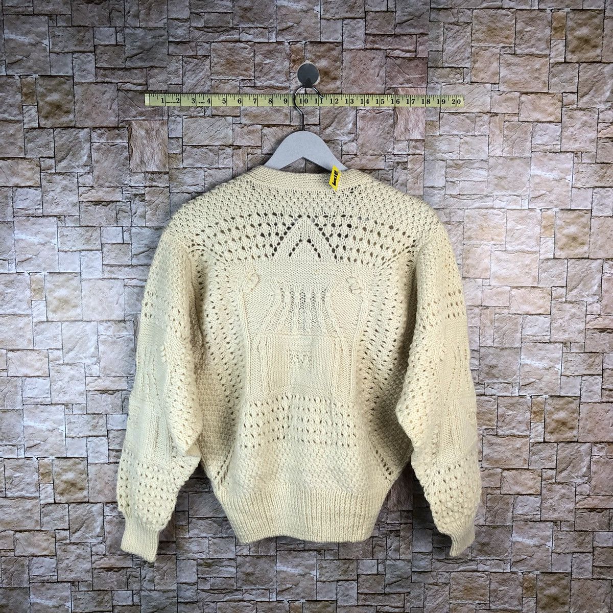 Homespun Knitwear × Japanese Brand Japan vintage crochet Brown Cardigan Knitwear #A1229 Size US M / EU 48-50 / 2 - 10 Thumbnail