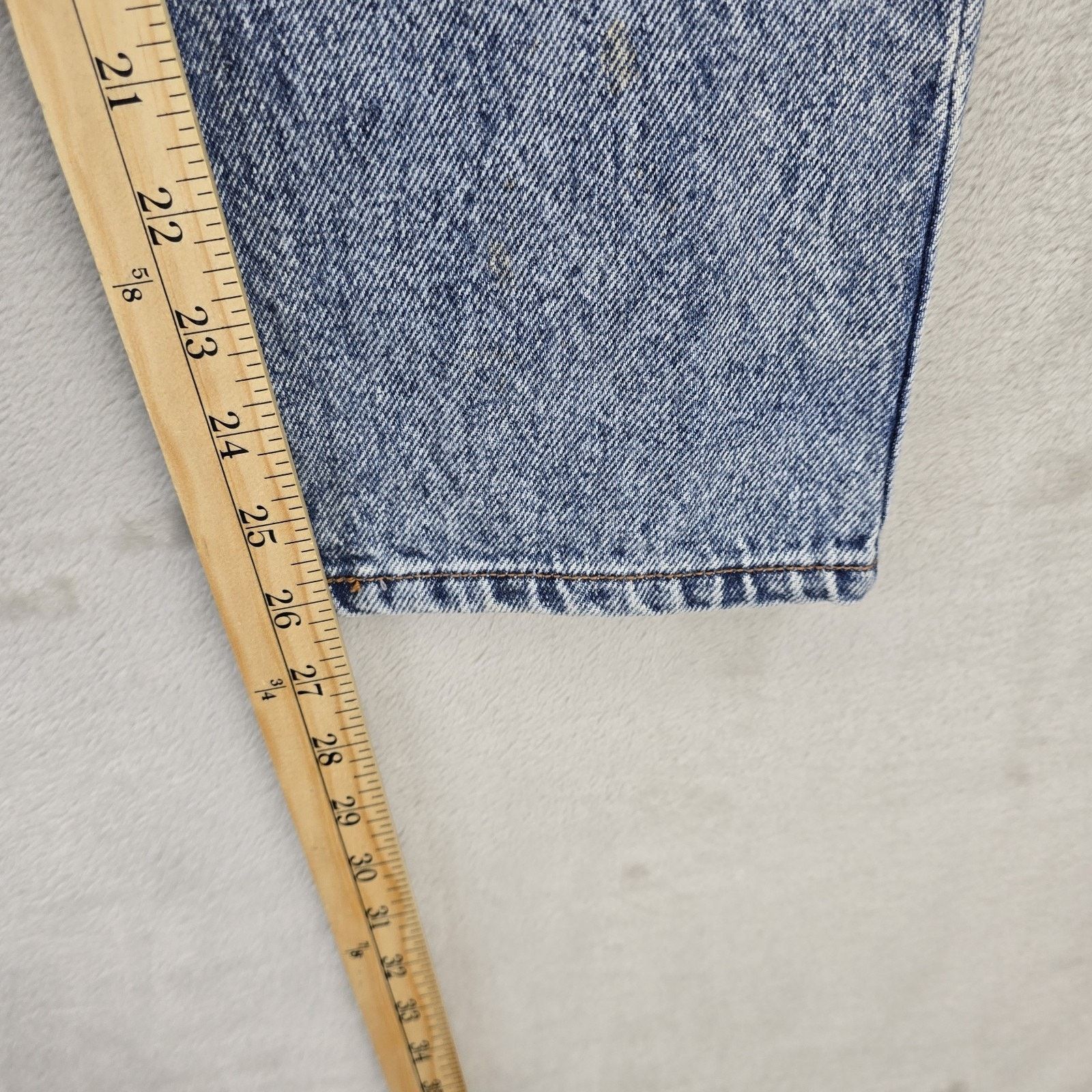 Levi's Vintage 80s Levis 505 Jeans Womens 14 (Fits 26x26) Acid Wash Size 26" / US 2 / IT 38 - 12 Thumbnail
