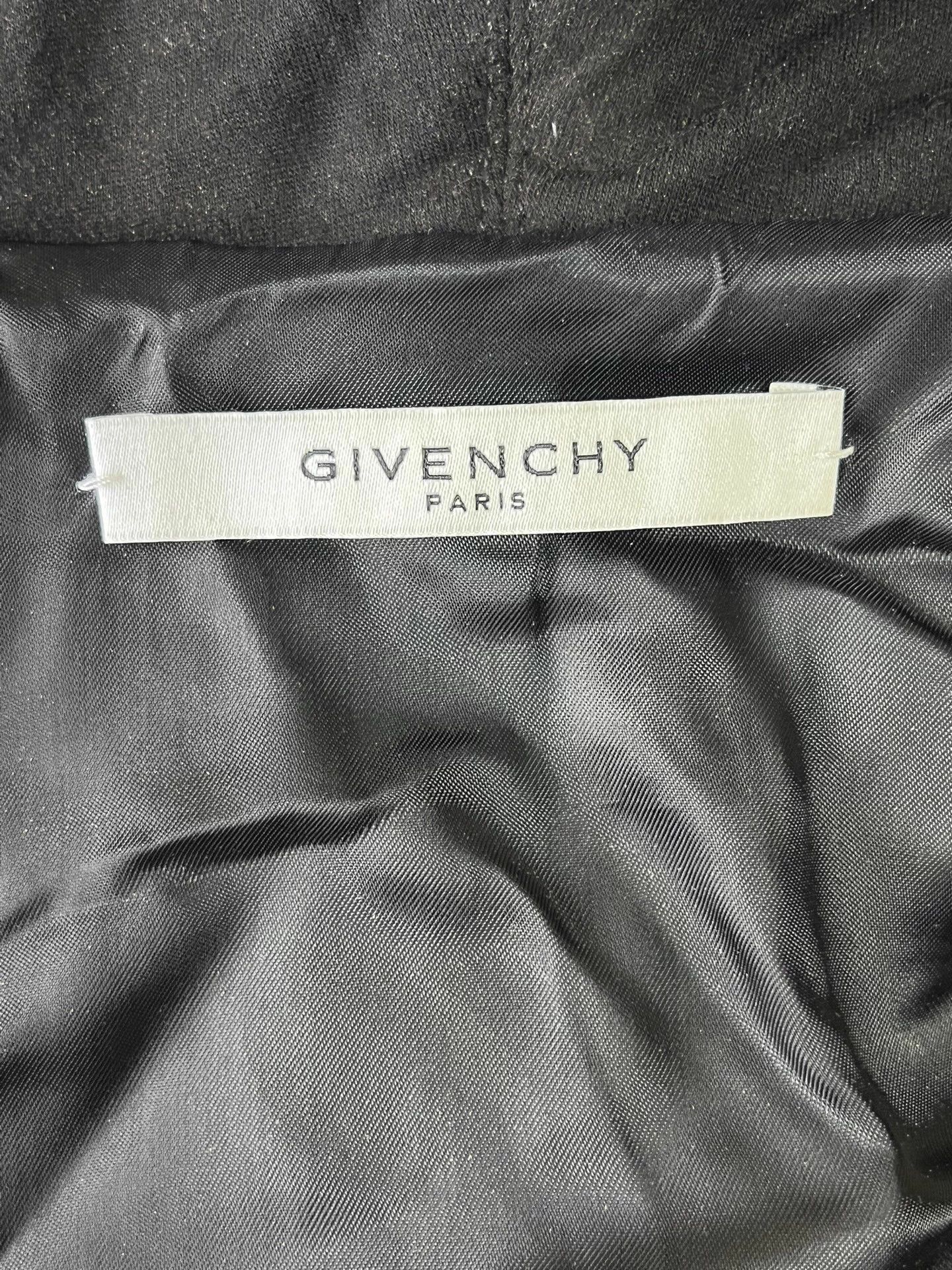 Givenchy Givenchy Men's Black Leather Panels Hooded Jacket 48 Size US M / EU 48-50 / 2 - 6 Thumbnail