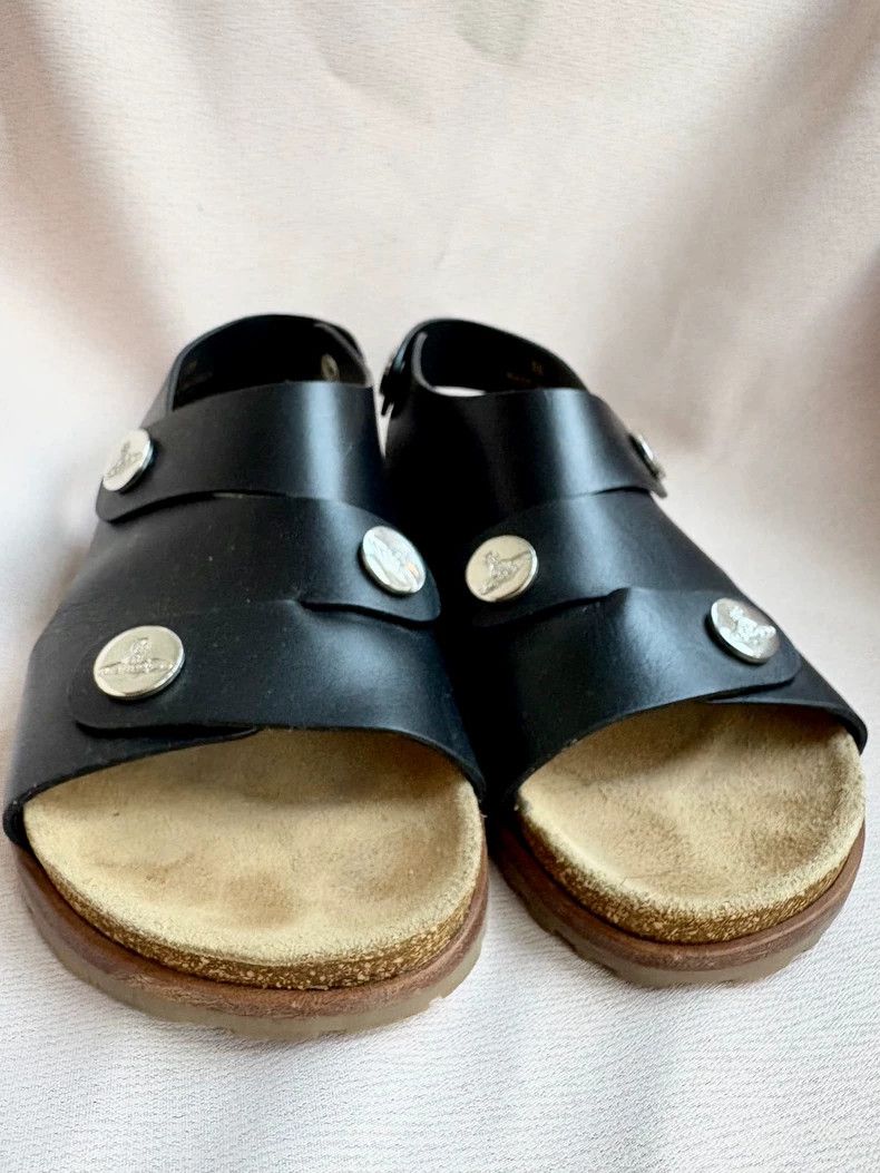 Vivienne Westwood Vivienne Westwood Black Saturn Bokeen shoes with pirate st Size US 7.5 / IT 37.5 - 2 Thumbnail