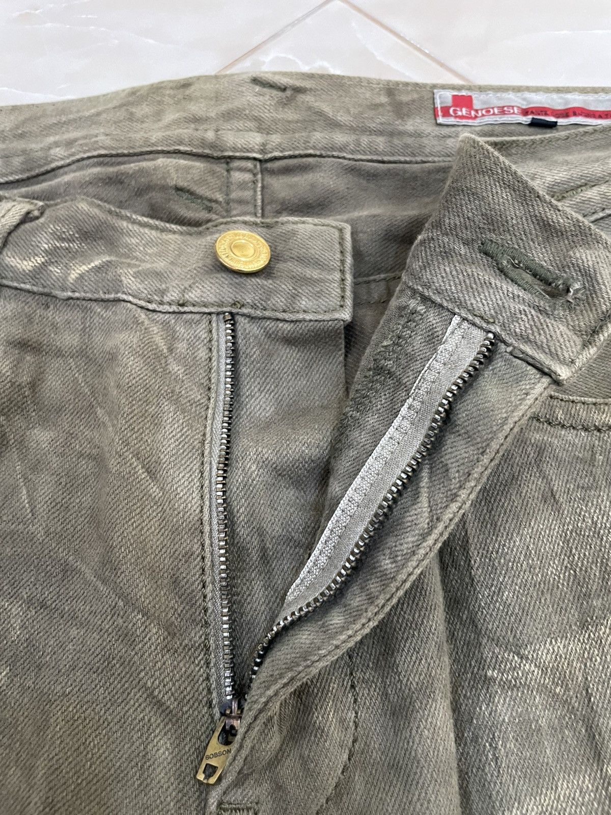 Japanese Brand RARE Genoese Tante Cose Boune A Tutti Faded Jeans Size US 34 / EU 50 - 12 Thumbnail