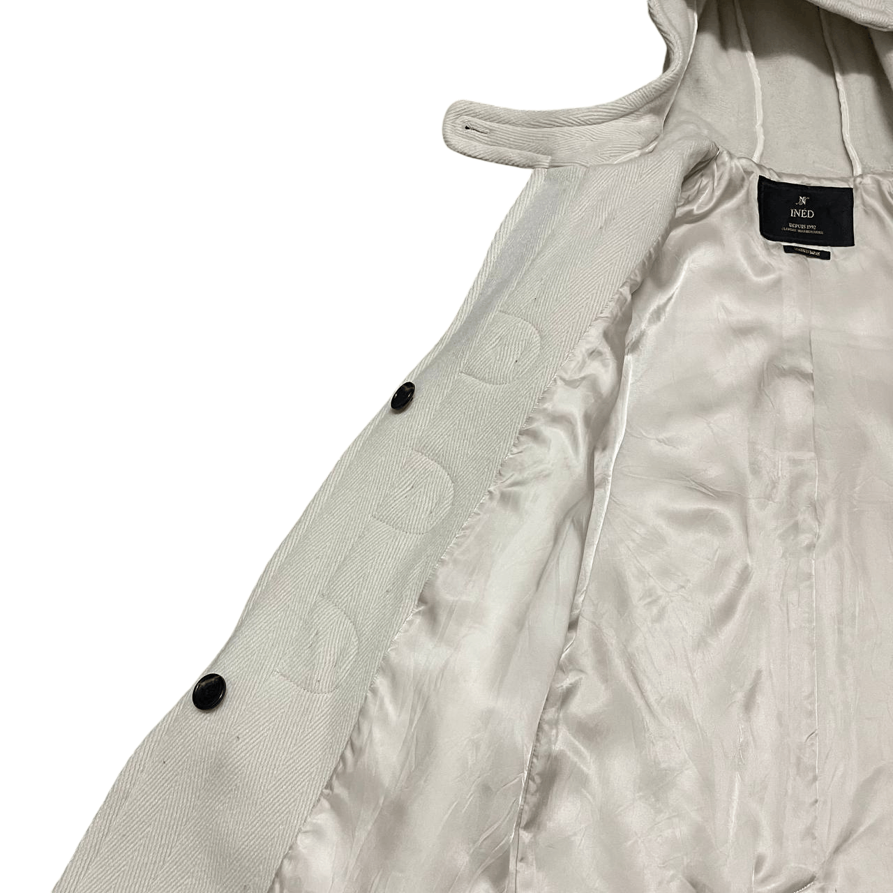 Yohji Yamamoto Vintage Ined by Yohji Yamamoto Wool Duffle Hooded Coat Size US S / EU 44-46 / 1 - 7 Thumbnail