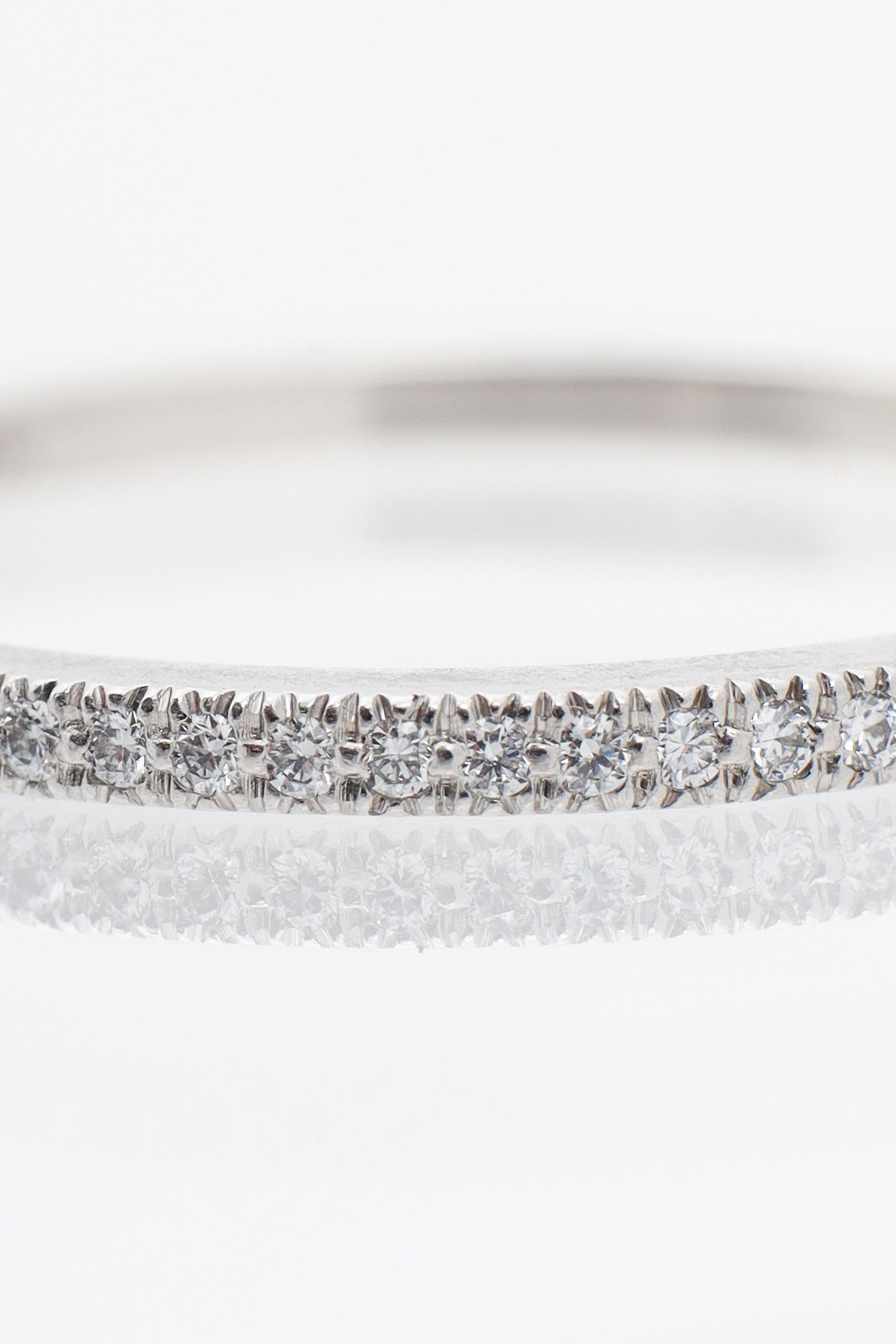 Tiffany & Co. Tiffany & Co. 950 Platinum Lucida Diamond Half Circle Band Size ONE SIZE - 3 Thumbnail