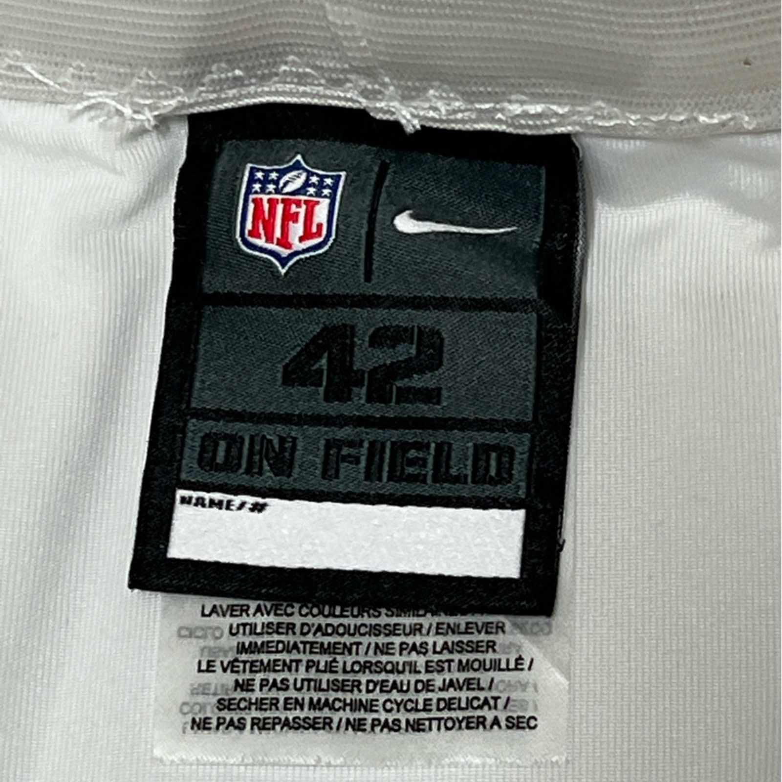 Nike MIAMI DOLPHINS TEAM ISSUED/GAME USED WHITE NIKE PANTS 2014 Size US 34 / EU 50 - 5 Thumbnail