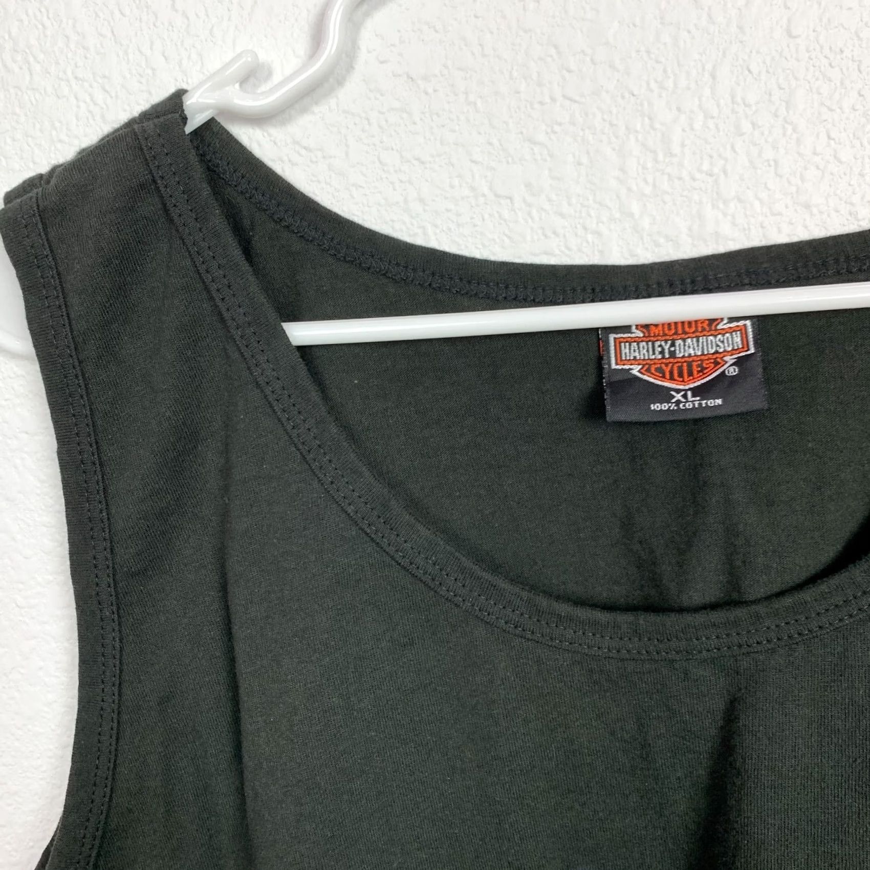 Harley Davidson Harley-Davidson Tank Top Shirt Tee XL Black Unisex Adults Sleeveless Crew Neck T-Shirt Size US XL / EU 56 / 4 - 3 Thumbnail