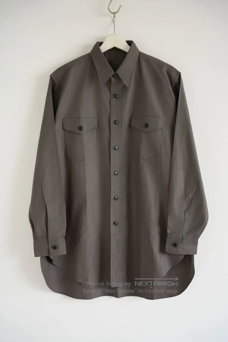 Yohji Yamamoto Yohji Yamamoto size os 90s Dead Wood Brown Overalls Shirt Size US M / EU 48-50 / 2 - 1 Thumbnail