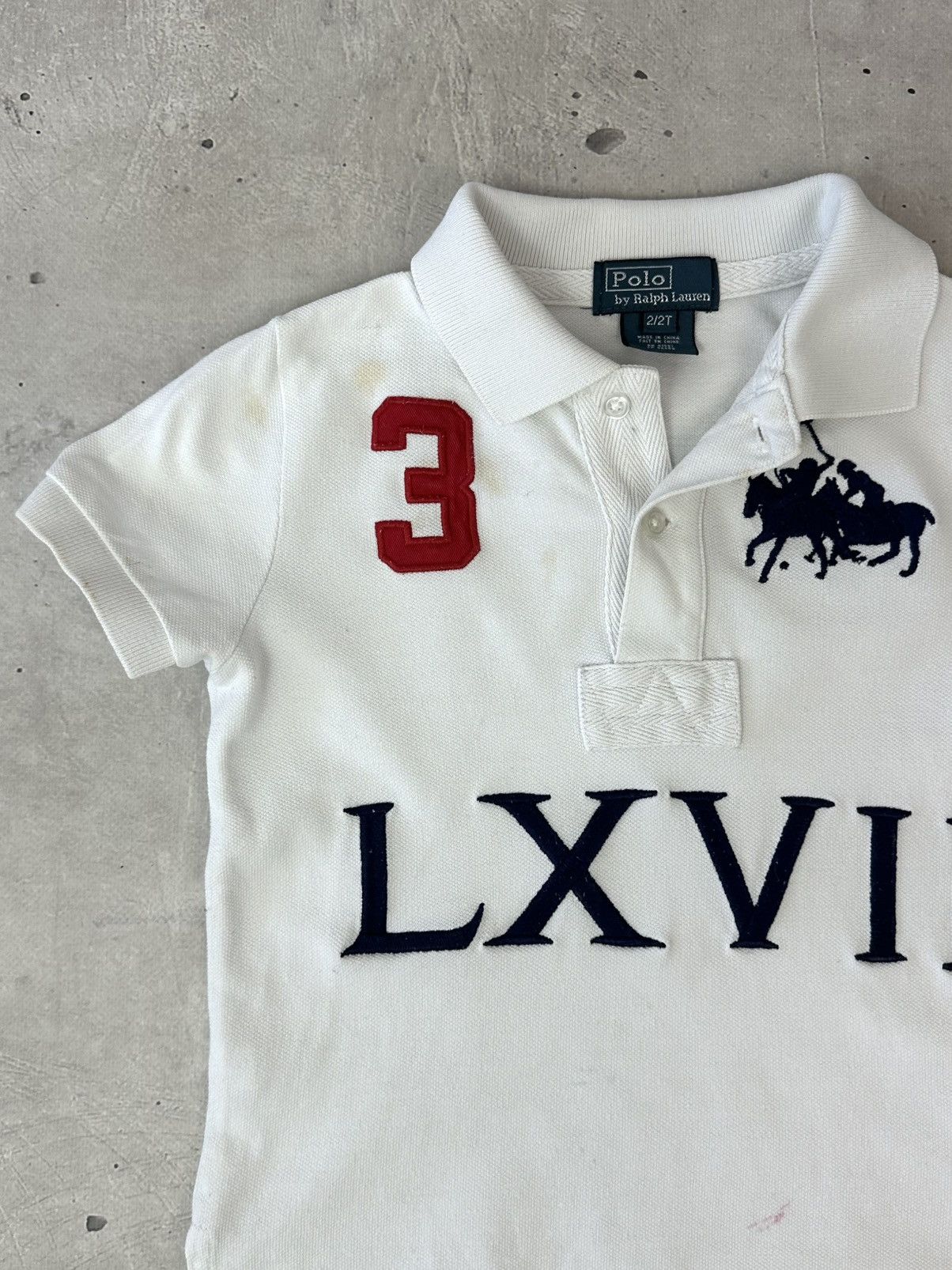 Polo Ralph Lauren Vintage Polo Ralph Lauren Embroidered Logo White Kids Polo Size XXS / US 00 / IT 34 - 2 Thumbnail