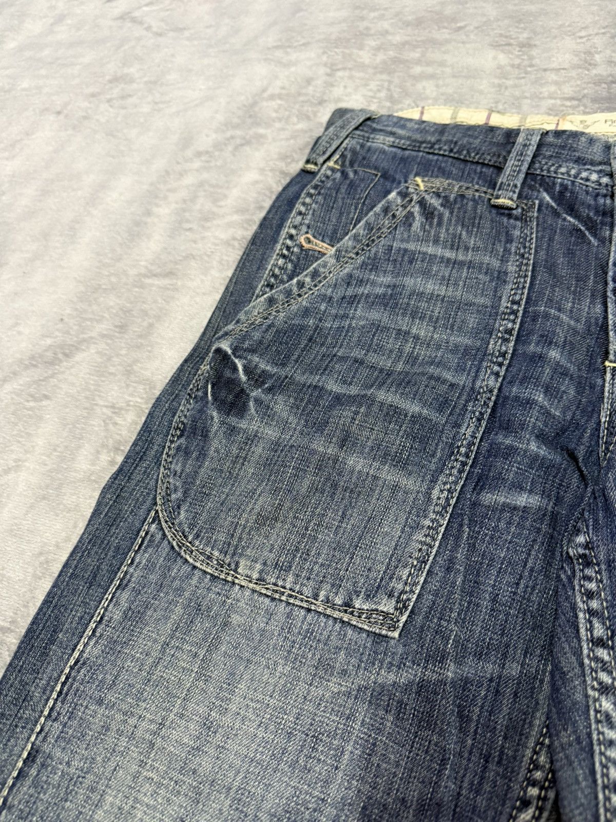 5351 POUR LES HOMMES × Japanese Brand × LOWBOX Antgauge Japan Split Wool Pocket Baker Jeans loose Pants Size US 30 / EU 46 - 7 Thumbnail