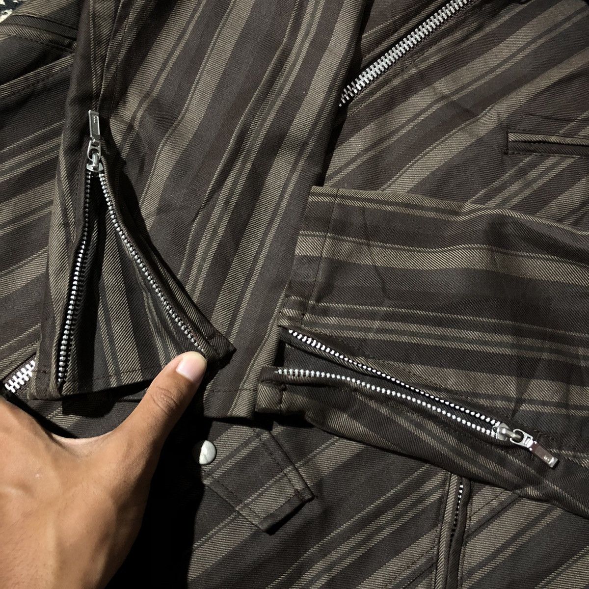 Tornado Mart 2000s Tornado Mart - Vkei Perfecto Canvas Jacket Size US L / EU 52-54 / 3 - 8 Thumbnail