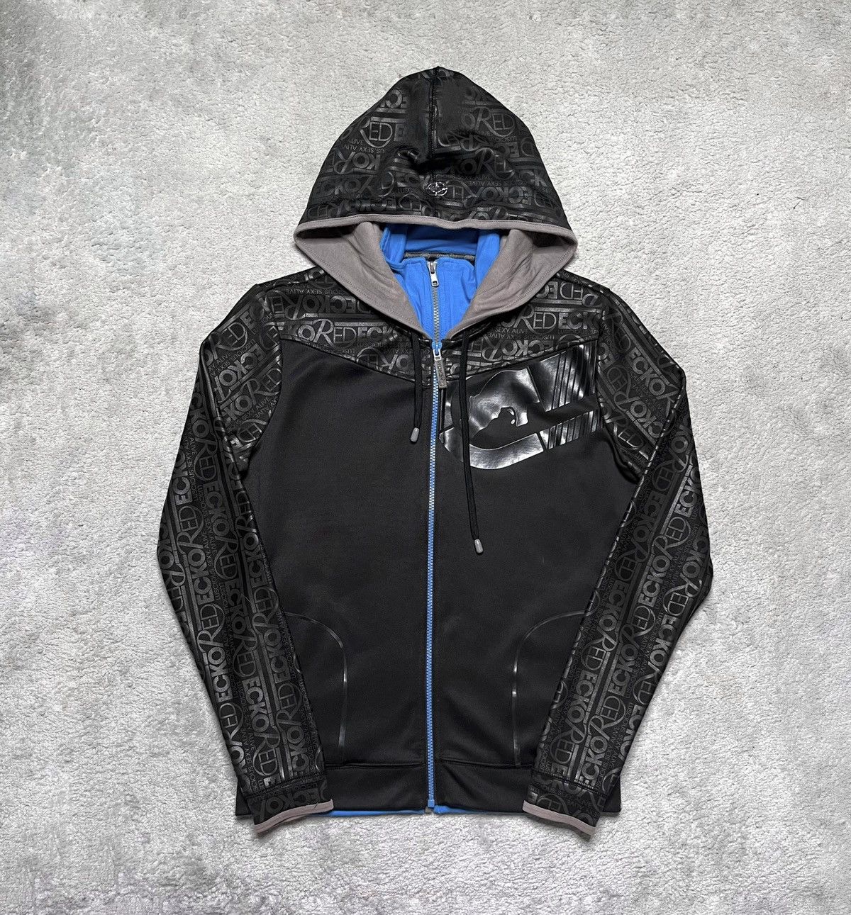 Ecko Unltd. Vintage Black Hoodie Sweatshirt ZIP Up Ecko Print Hip hop Size US S / EU 44-46 / 1 - 1 Thumbnail