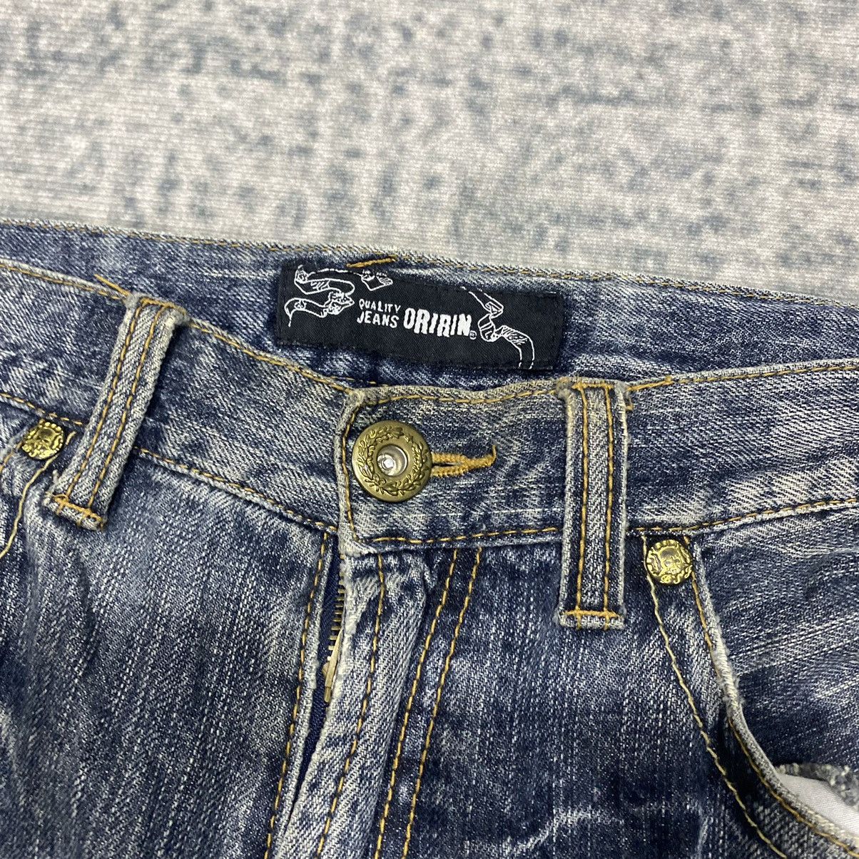 Japanese Brand × Vintage Sick☠️ Oririn Acid Wash Jeans Punk 90s Size US 30 / EU 46 - 6 Thumbnail