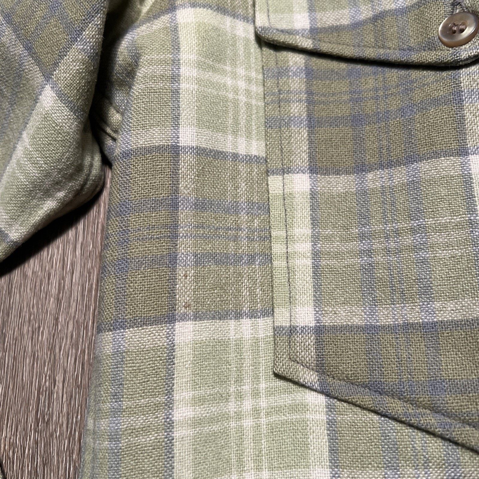 Pendleton 50s Pendleton Wool Plaid Flannel CPO Shirt Mens 15 1/4 VTG Size US L / EU 52-54 / 3 - 8 Thumbnail