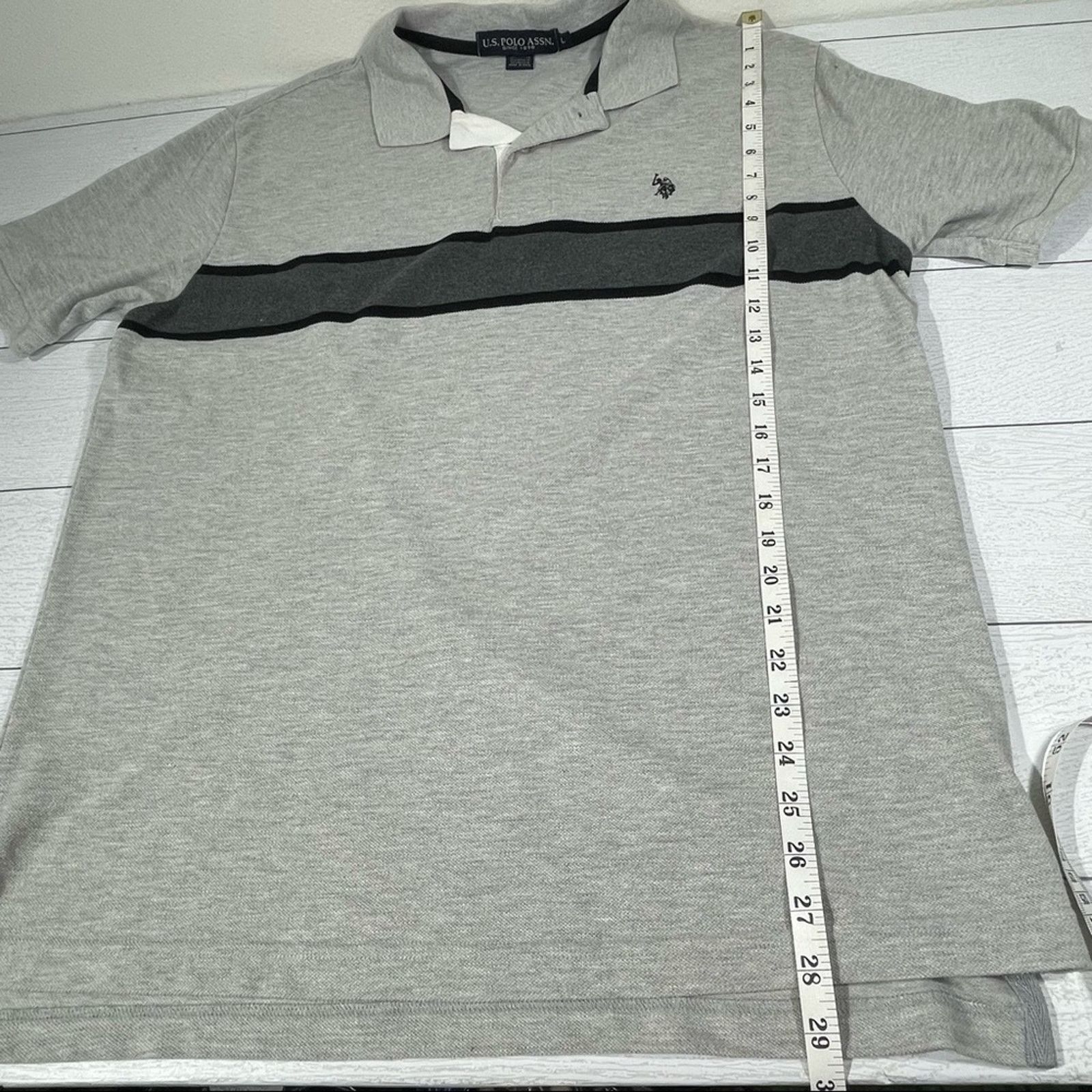 U.S. Polo Assn. U.S. POLO ASSN. Gray Polo Size Large Size US L / EU 52-54 / 3 - 4 Thumbnail