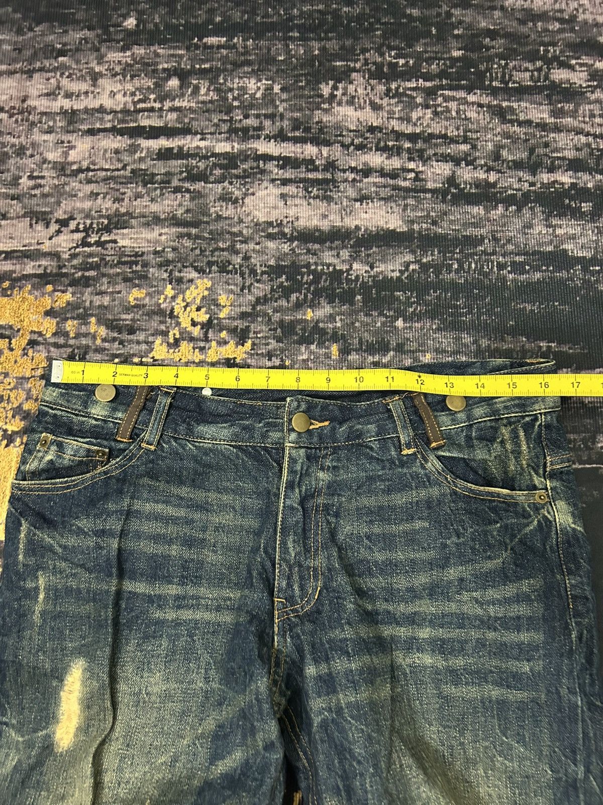 If Six Was Nine Japanese Brand Fur Pocket Back Ripped Jeans Size US 32 / EU 48 - 19 Thumbnail