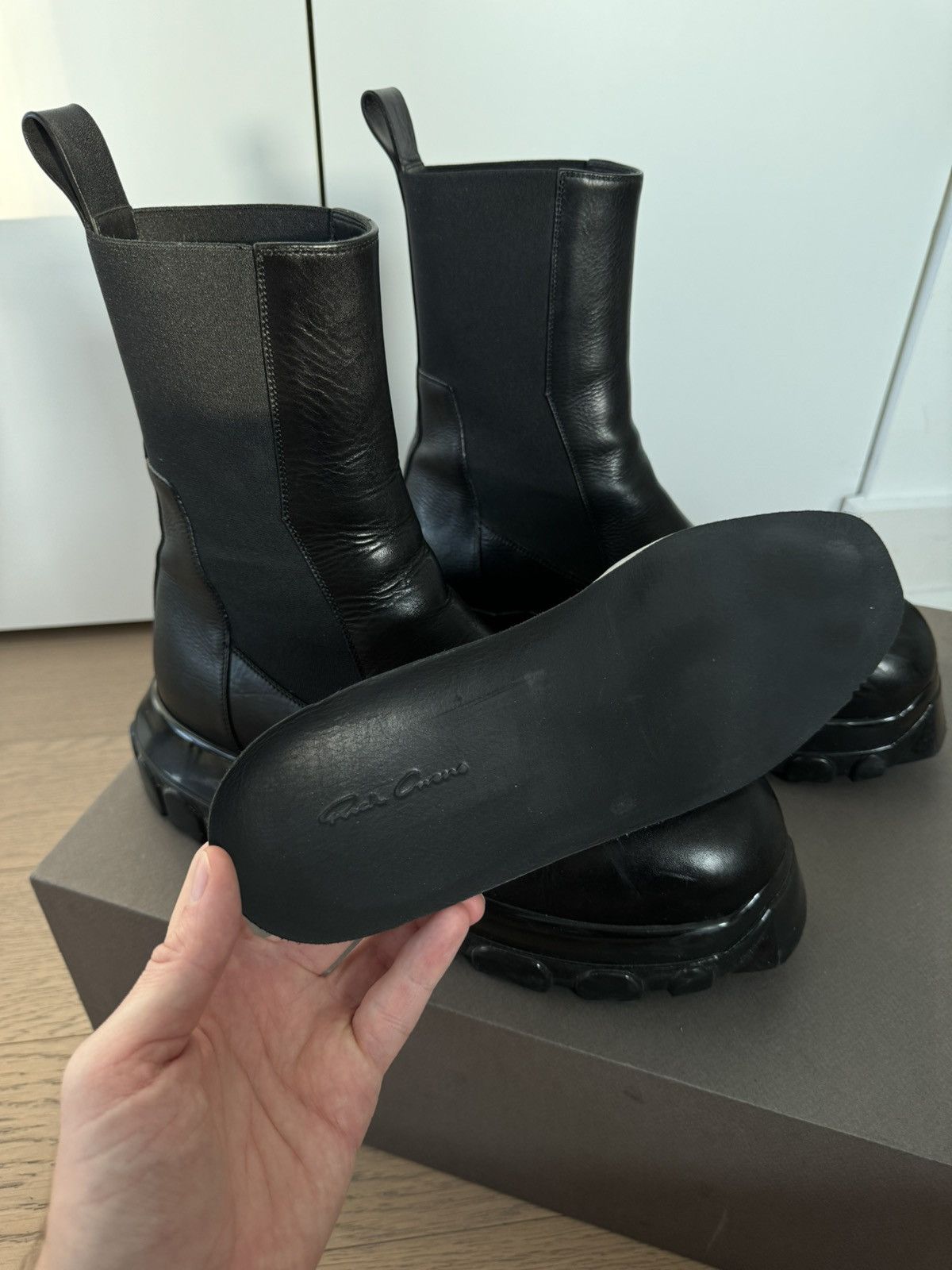Rick Owens *RARE* Beatle Bozo Tractor Boots with Black Polished Sole Size US 10 / EU 43 - 15 Thumbnail