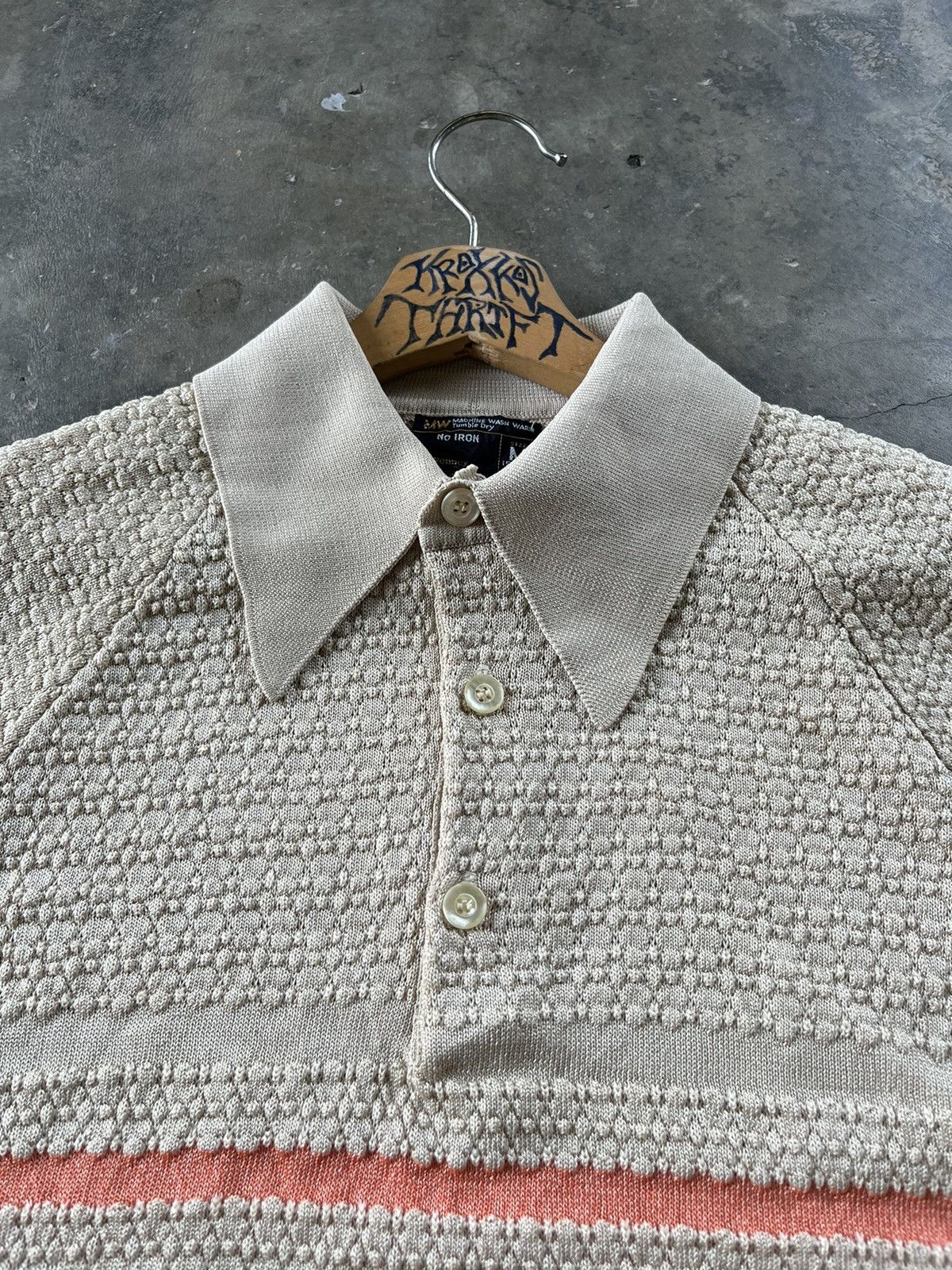 JCPenney × Vintage 🔥RARE Vintage Jc Penny Wrinkle Stripe Polo Tee 80s Size US M / EU 48-50 / 2 - 6 Thumbnail