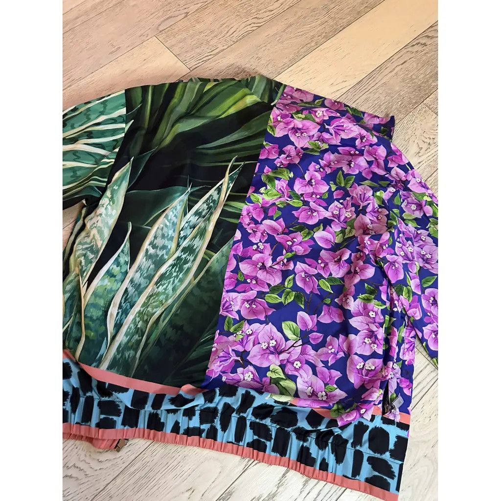 Dolce & Gabbana o1y0125 Turtleneck Bomber Jacket in Multicolor Size US XL / EU 56 / 4 - 3 Thumbnail