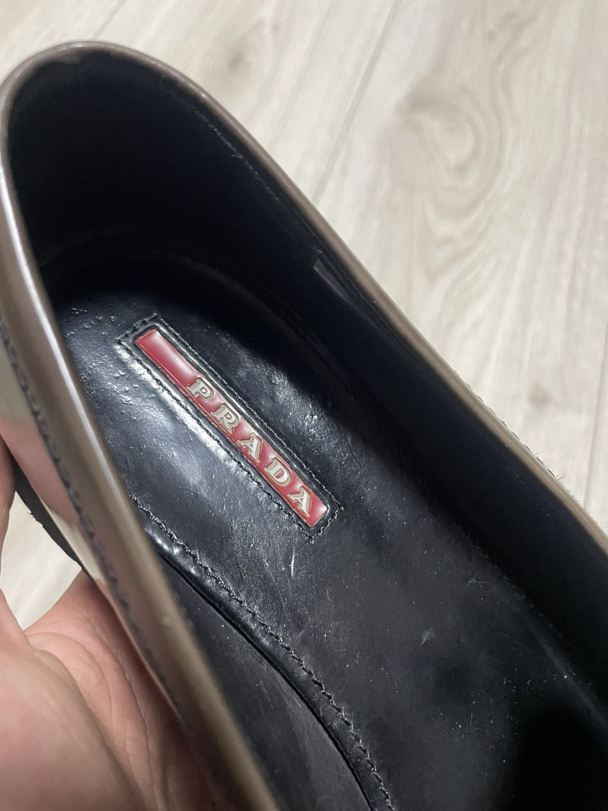 Prada × Vintage Vintage 00s Prada Spazzolato Leather Penny Loafer 3d5575 Size US 8 / IT 38 - 21 Thumbnail