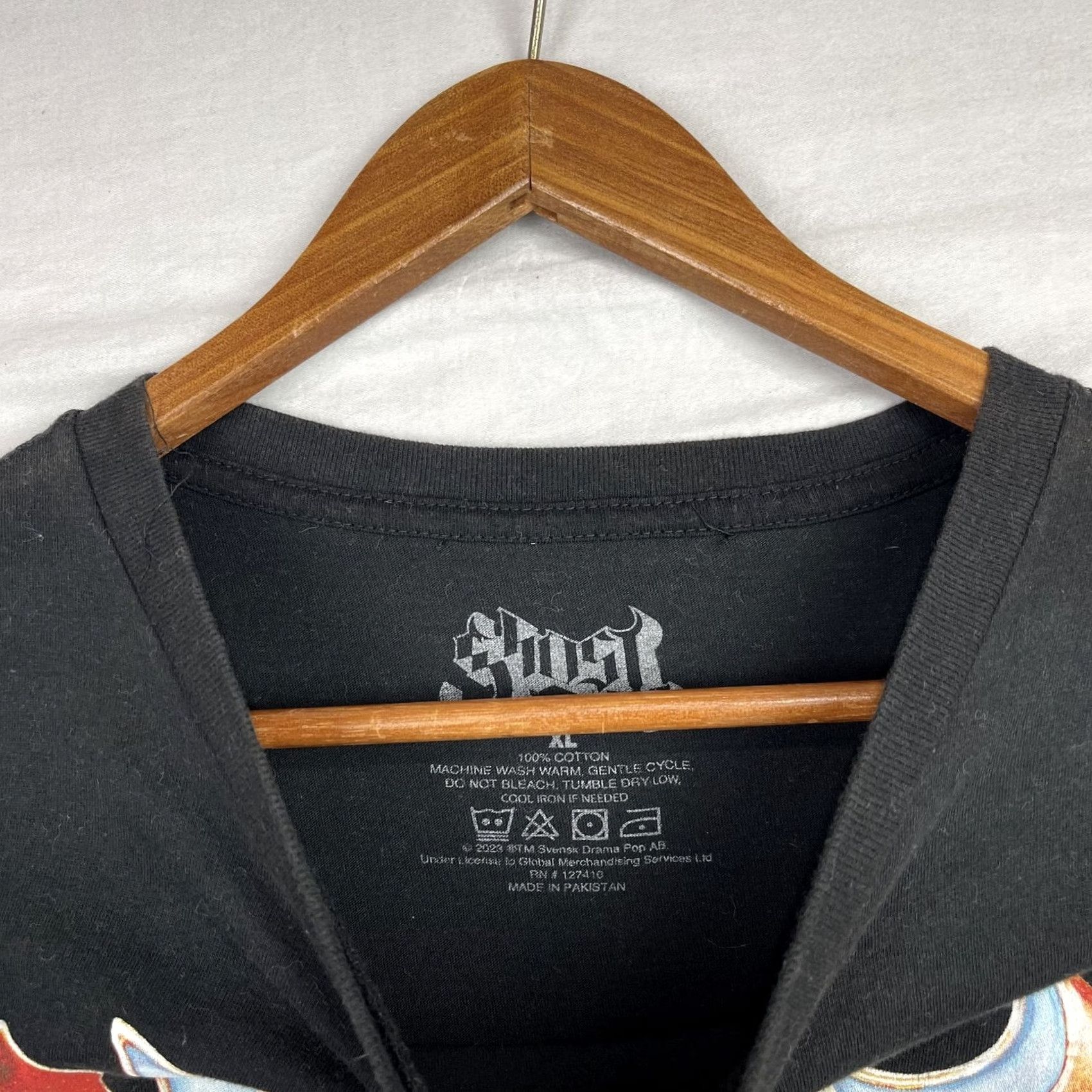 Vintage Ghost Band Shirt Mens XL Black Cropped Tee Joker Papa Emeritus Band Rock Ghost Size US XL / EU 56 / 4 - 7 Thumbnail